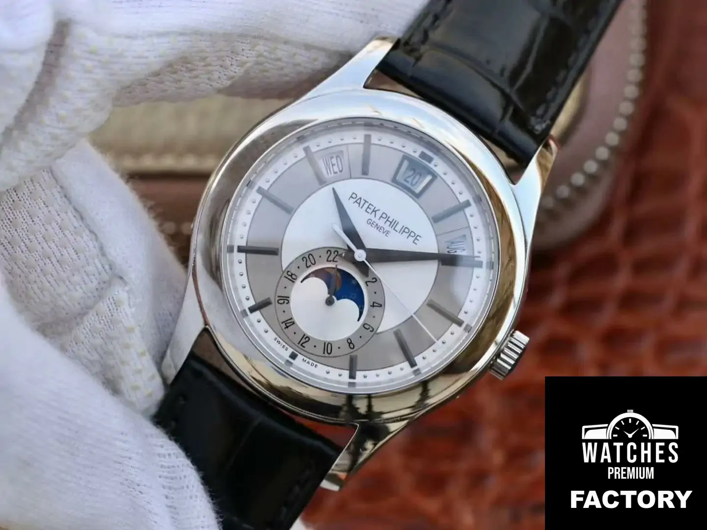 Patek Philippe Annual Calendar 5205G-001 Rhodium Dial