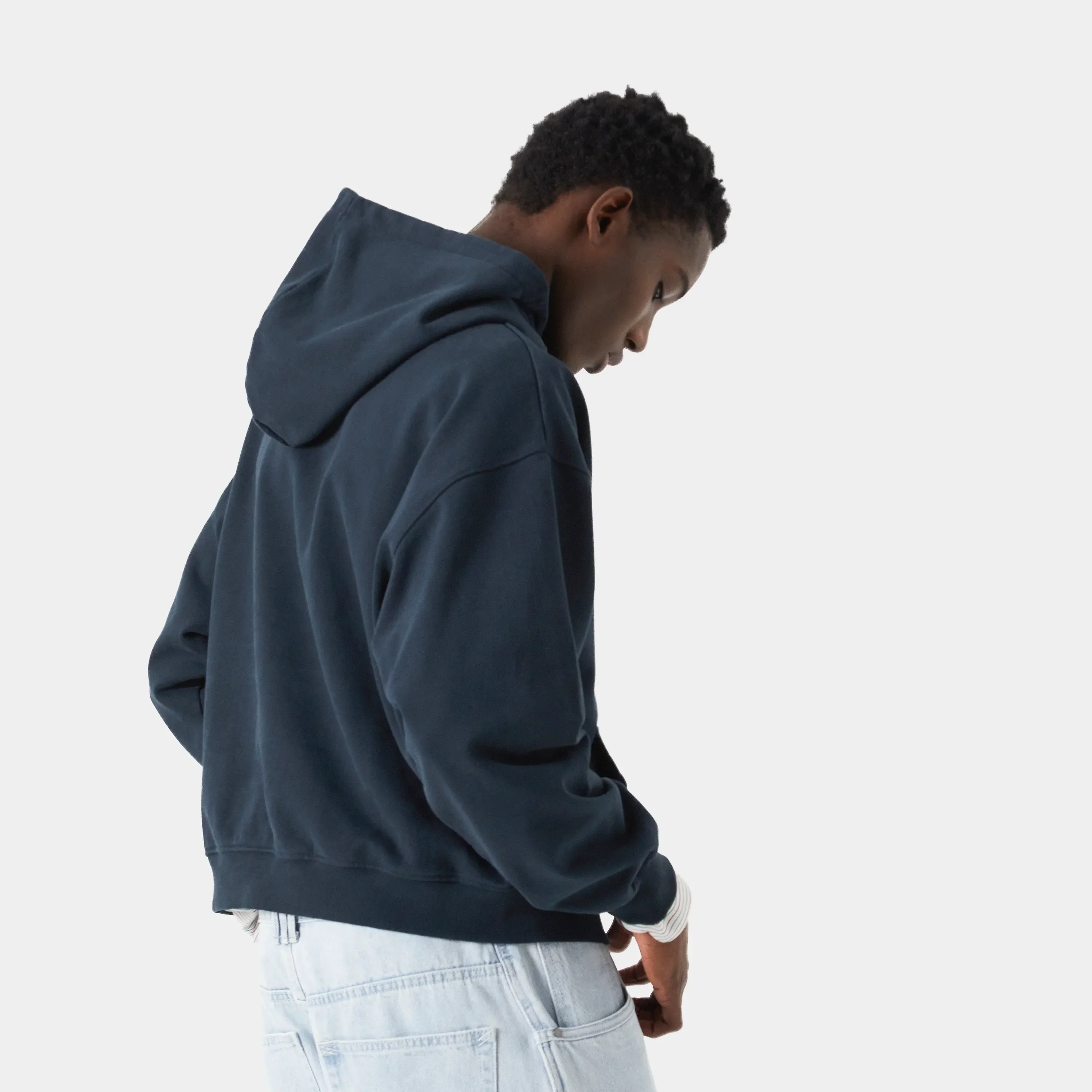 Brick Navy Oversized Hoodie