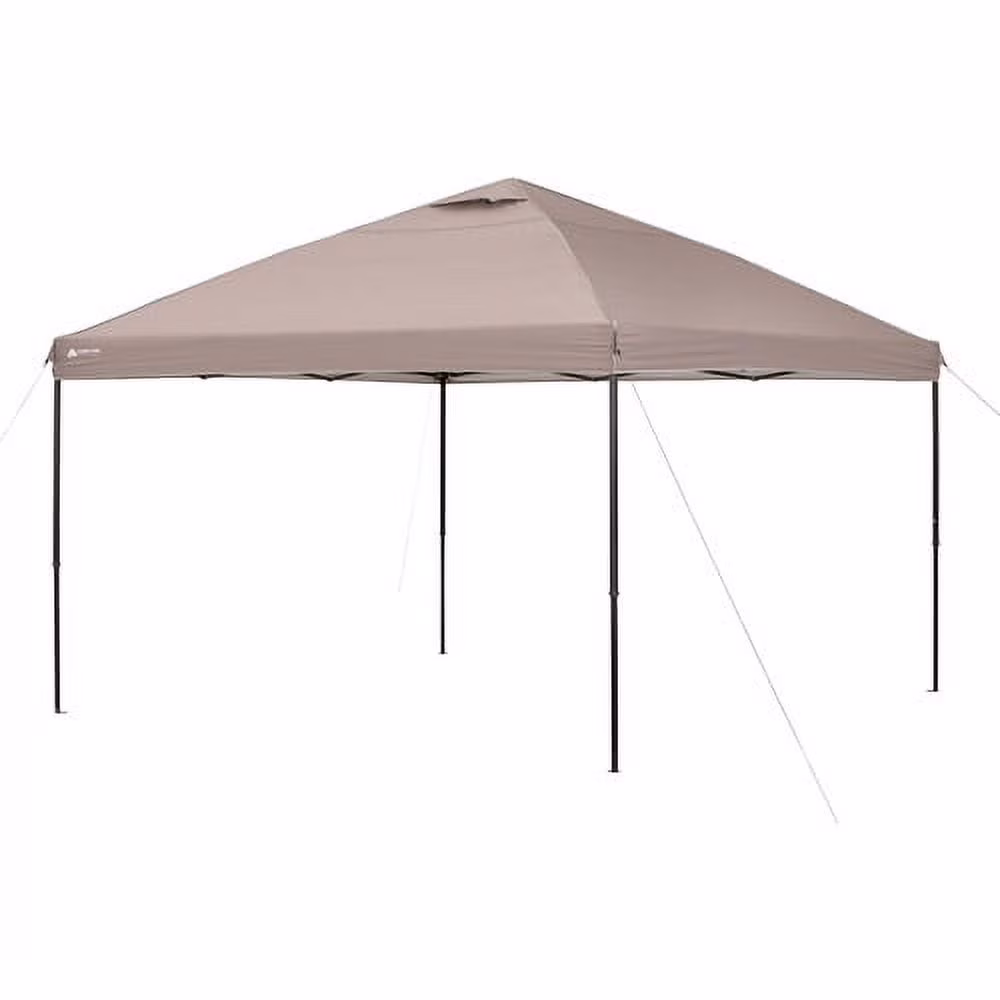 12' x 12' Instant Canopy, Warm Gray / Gazebo Shelter (144 sq ft Coverage)