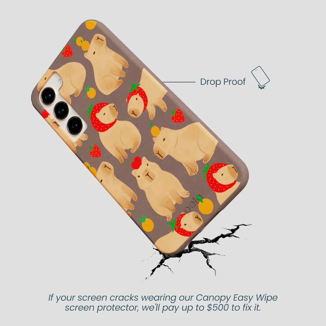 Chocolate Brown Sweet Capybaras Samsung Galaxy S23+(Plus) Case