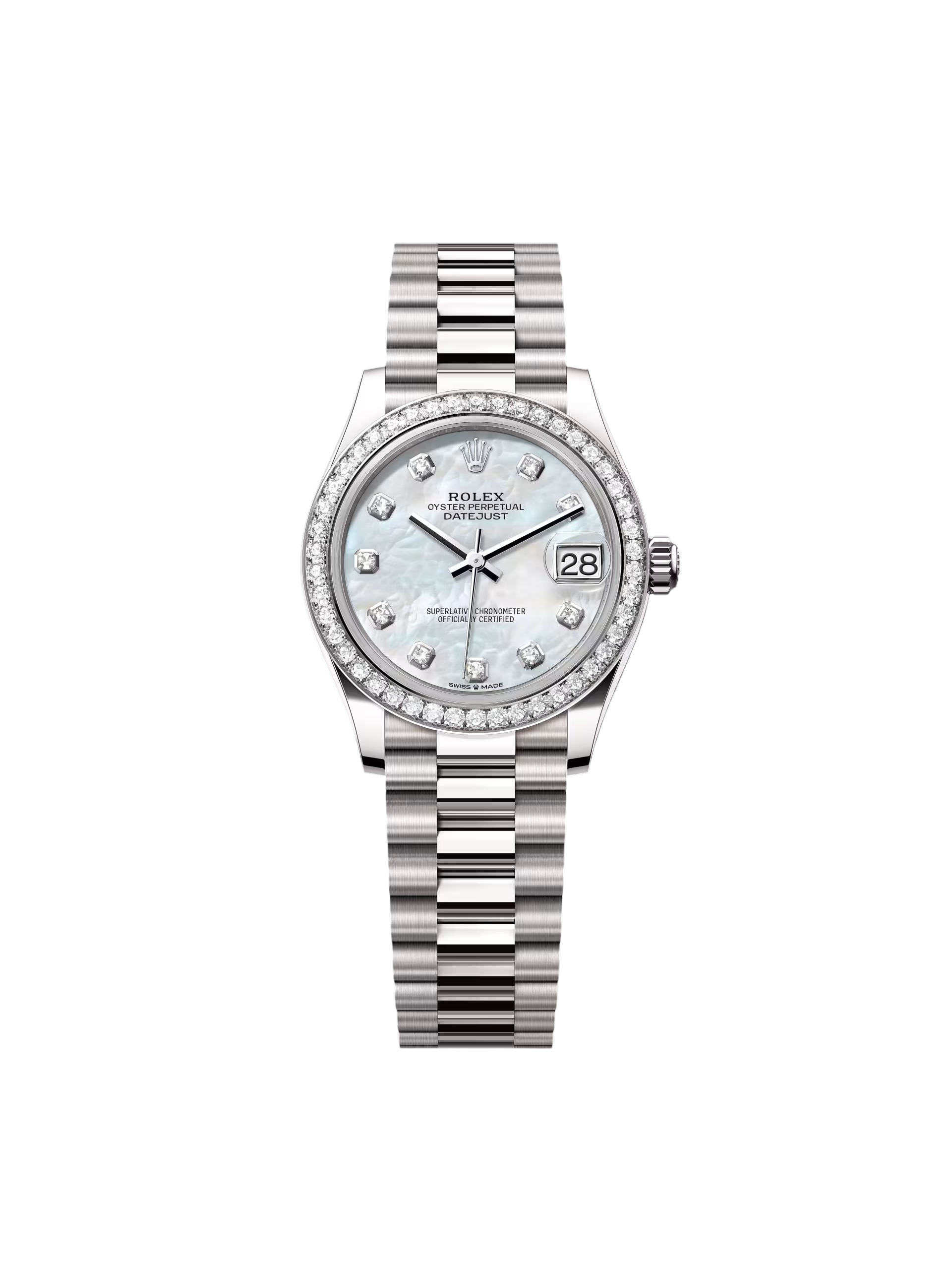 【Super Clone】RLX Datejust m278289RBR-0005 31mm Datejust Diamond Bezel MOP Dial