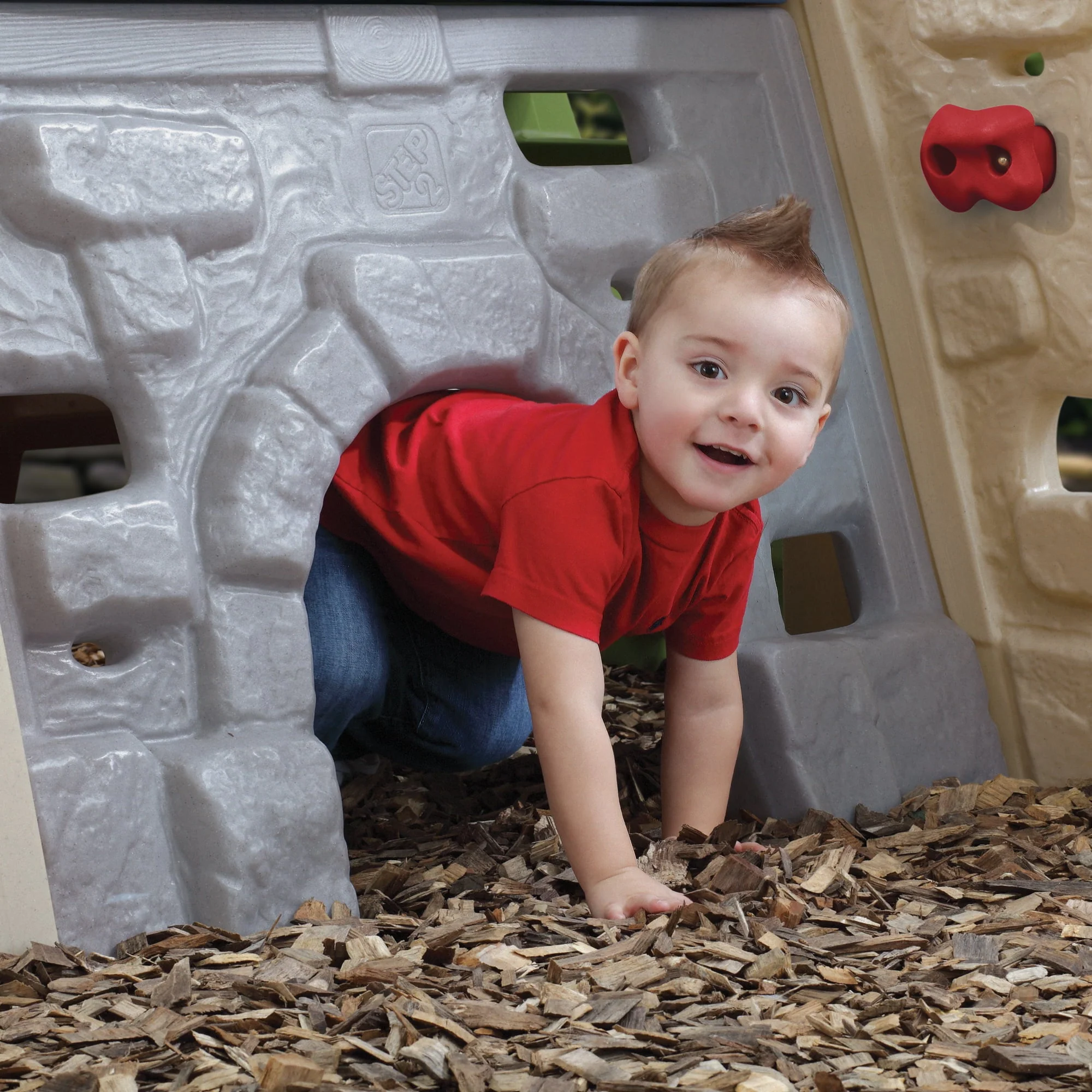 Alpine Ridge Kid Climber and Slide Outdoor Toddler Playground Image 4