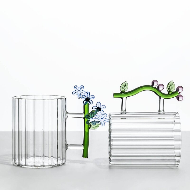 Botanica optisk krus 45 cl blomst rosa