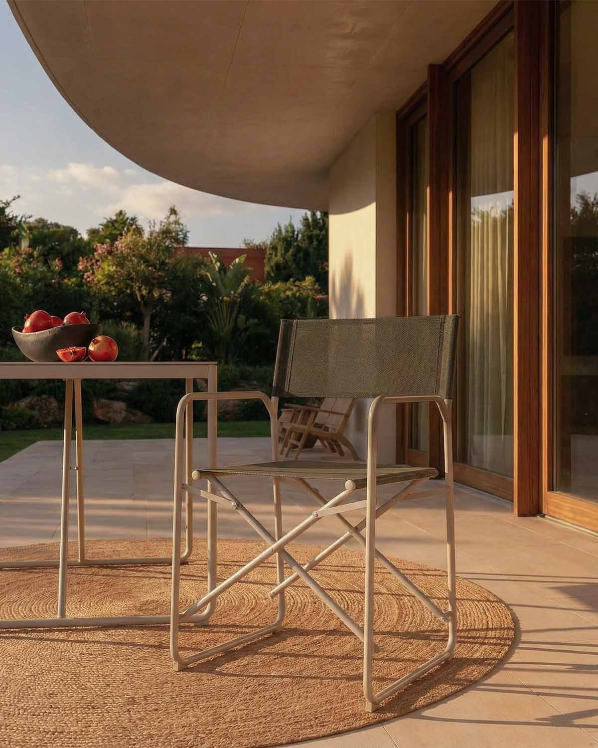 Bowye - Pack 2 Sillas de Exterior Plegable de Metal y Tela Bowye