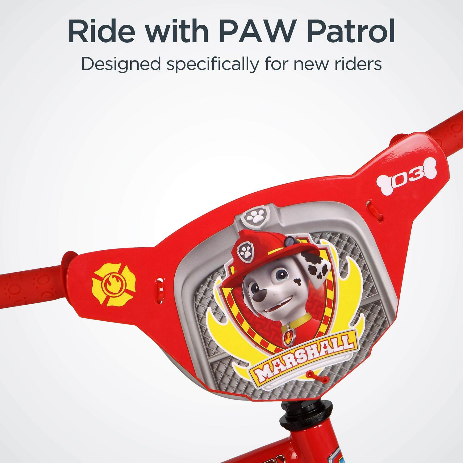 Nickelodeon Paw Patrol Marshall 12in. Kids Bike by Schwinn. Ages 2 to 4. Red