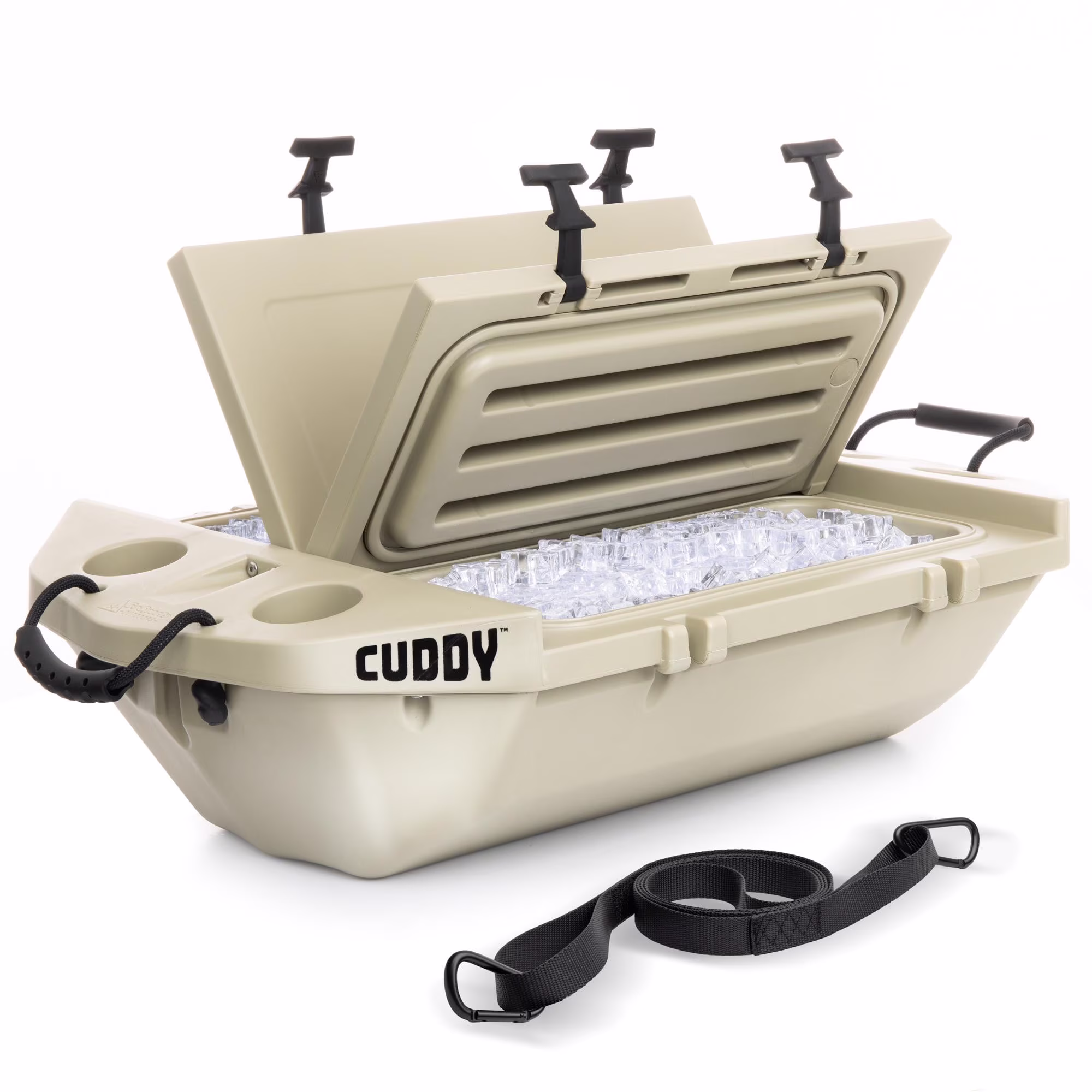 Floating Cooler and Dry Storage Vessel 40QT Amphibious Hard Shell Design, Navy(Navy) - Image 7