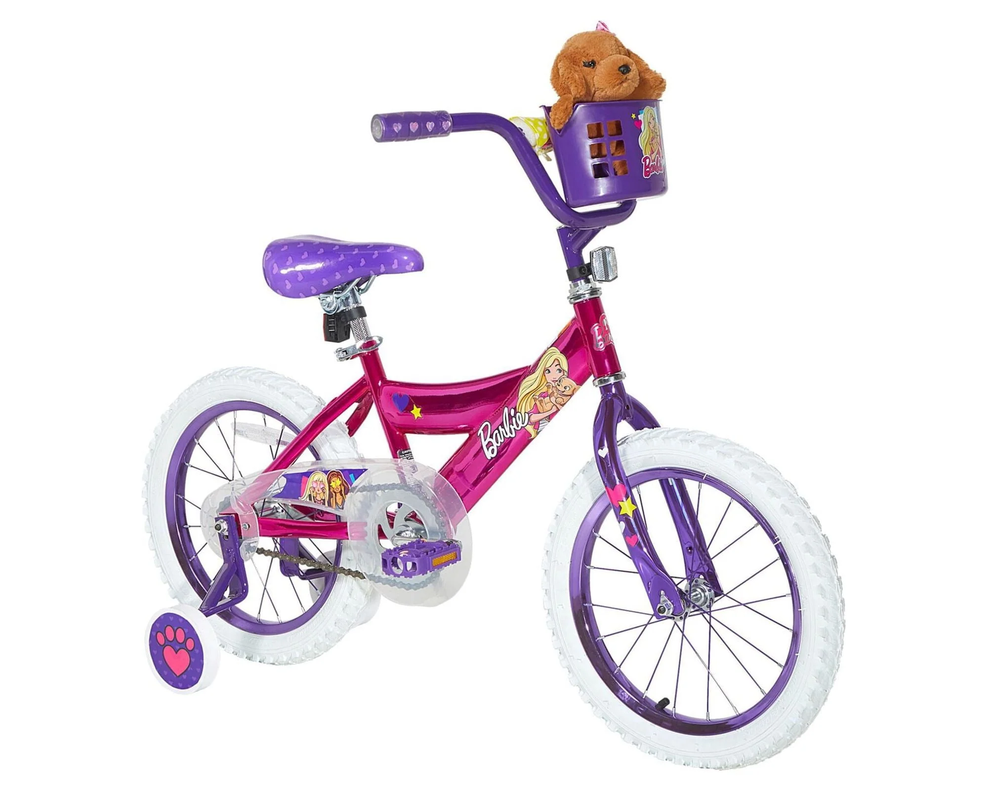 Dynacraft Barbie 16 - Inch Girls Bike for Age 6 - 10 Years