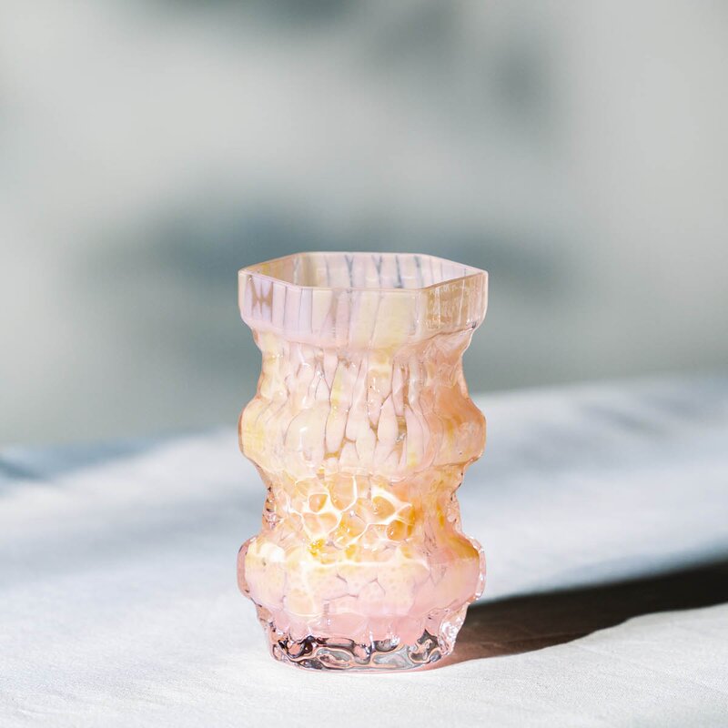 Evig vase 16 cm rosa