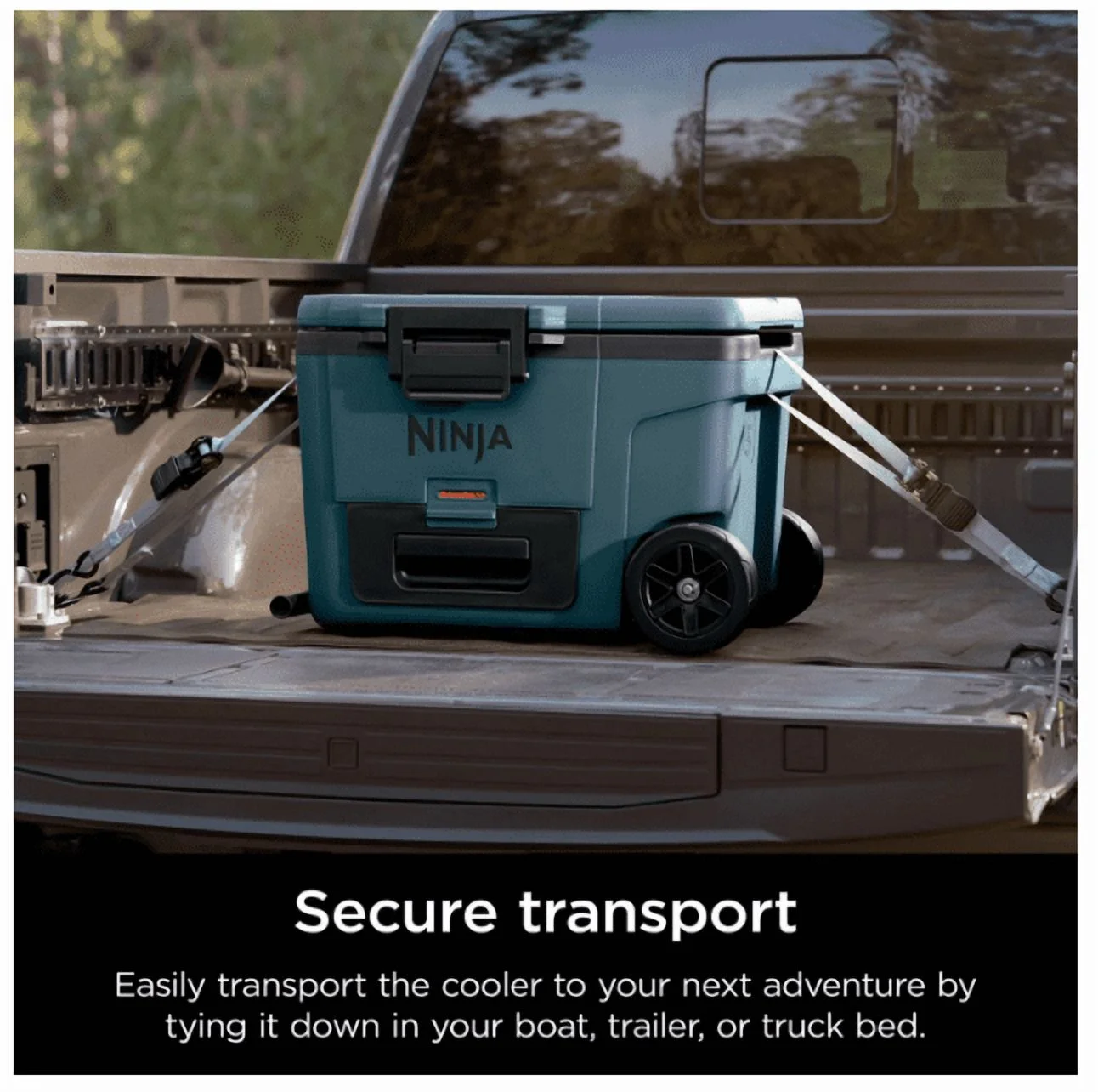 Cooler | FrostVault 45QT Cooler with Wheels | Insulated with Temp Dry Storage Drawer | Keeps Ice Cold for Days | for The Beach, Camping, Picnics More | Ocean Blue | FB245AOB - Image 10