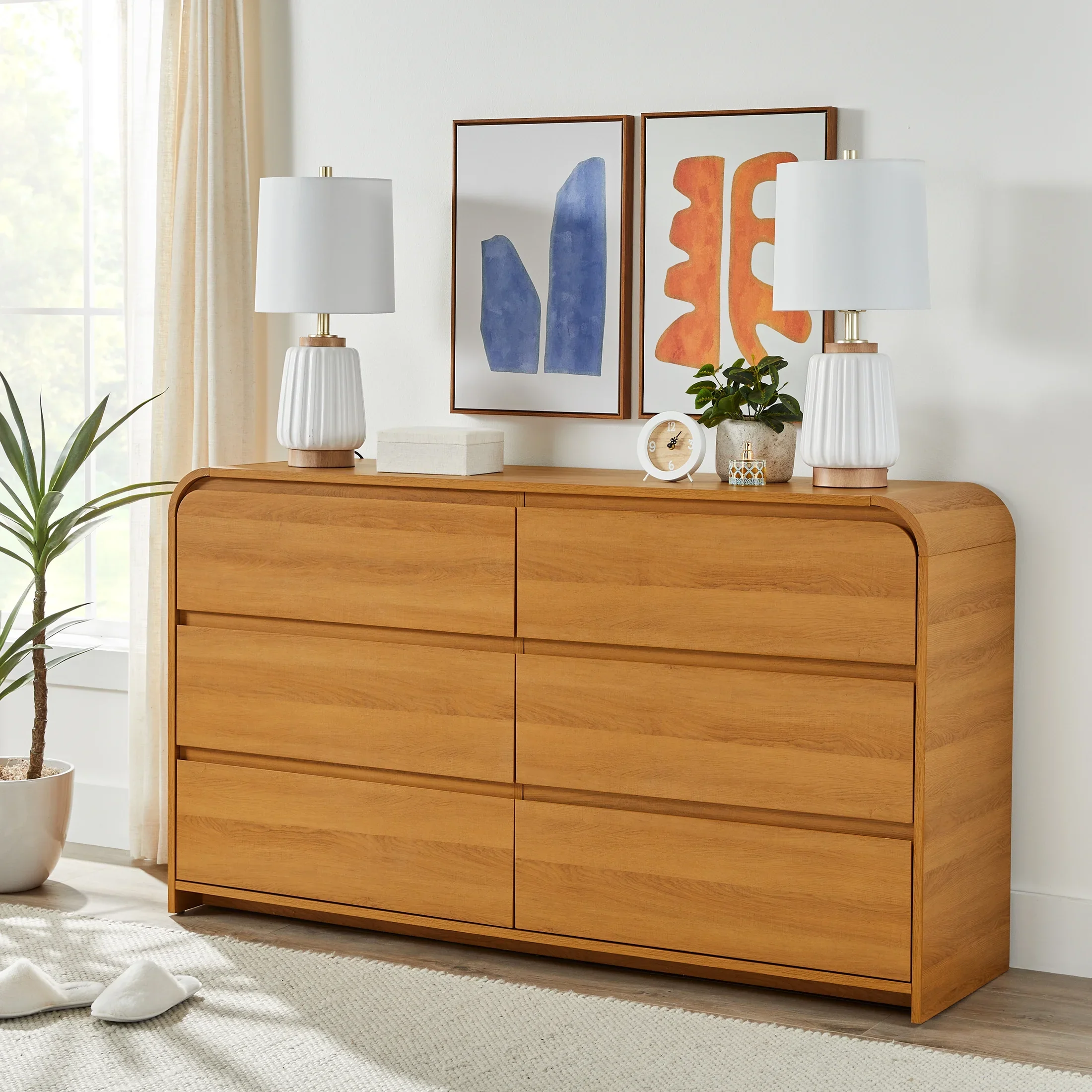Better Homes & Gardens Juliet 6 Drawer Dresser, Black Finish