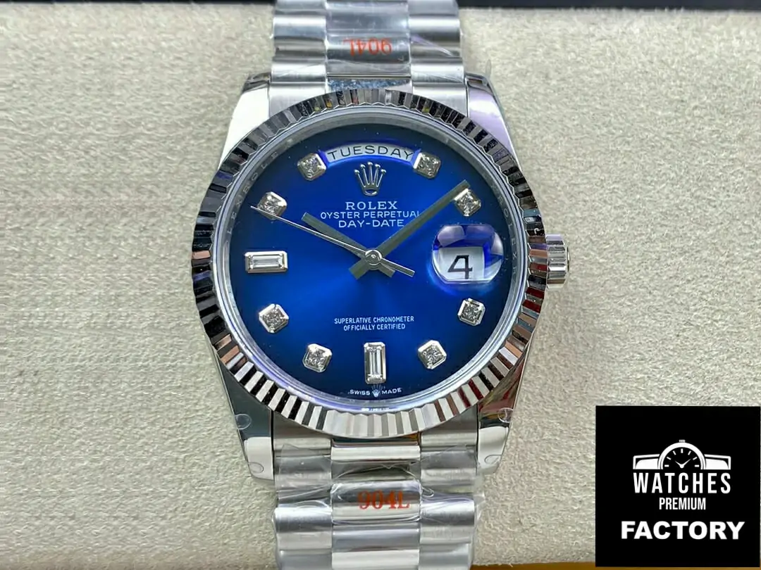 Rolex Day Date M128239-0023 36MM GM Factory Blue Dial