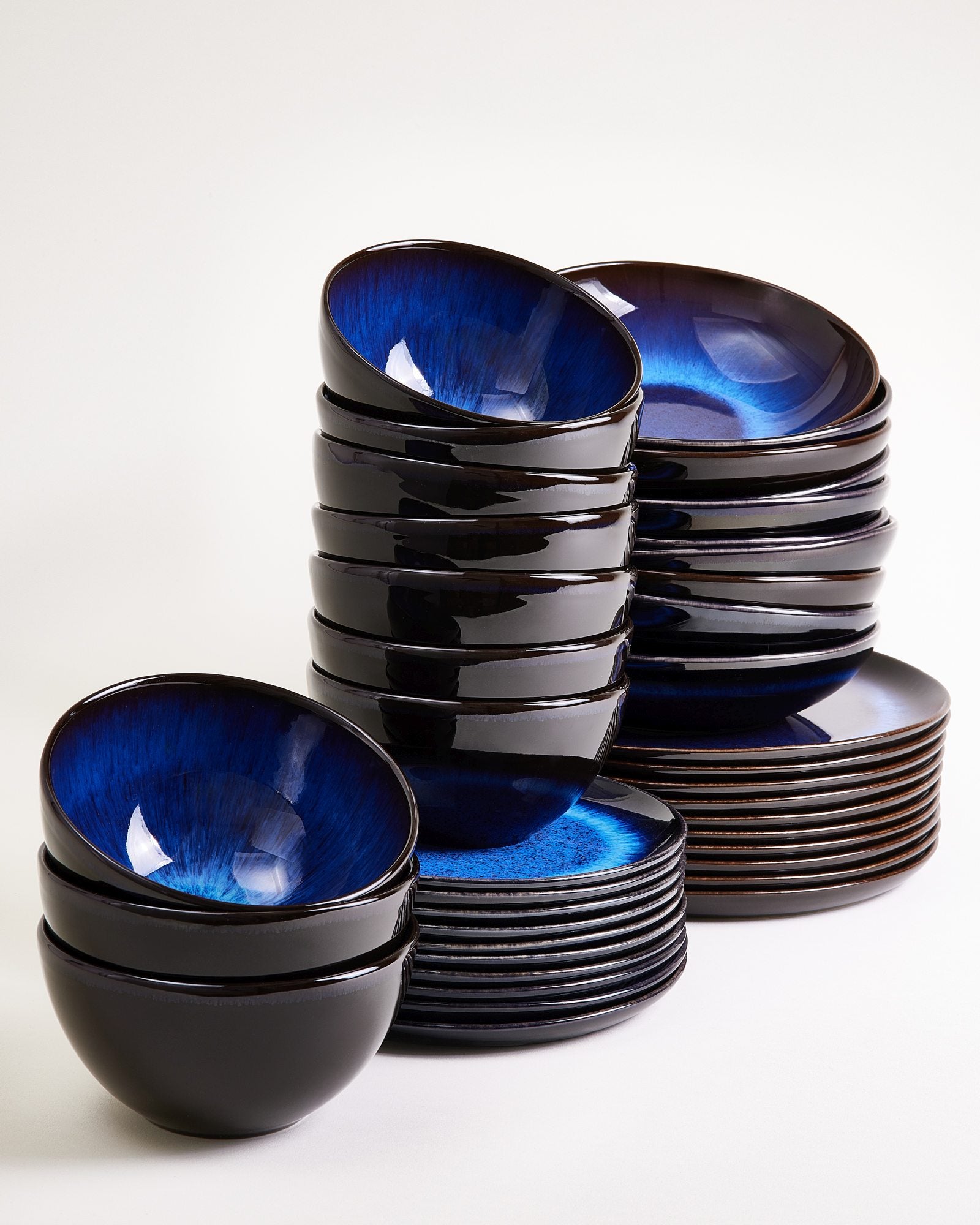 MELIDES - TABLEWARE SET DEEPSEABLUE 40 PIECES