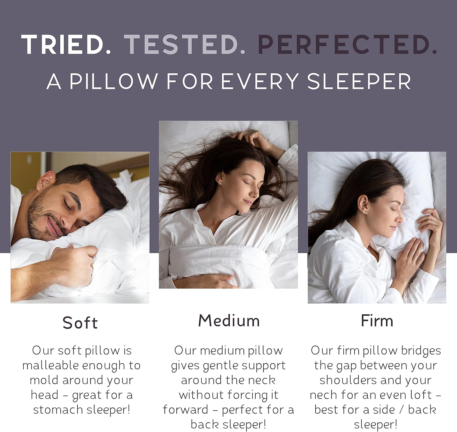 Lincove Cloud Natural Canadian Down Pillow, White Luxury Sleeping Pillow - 625 Fill Power, 500 Thread Count Cotton Shell, Made in Canada, Standard - Firm, 1 Pack