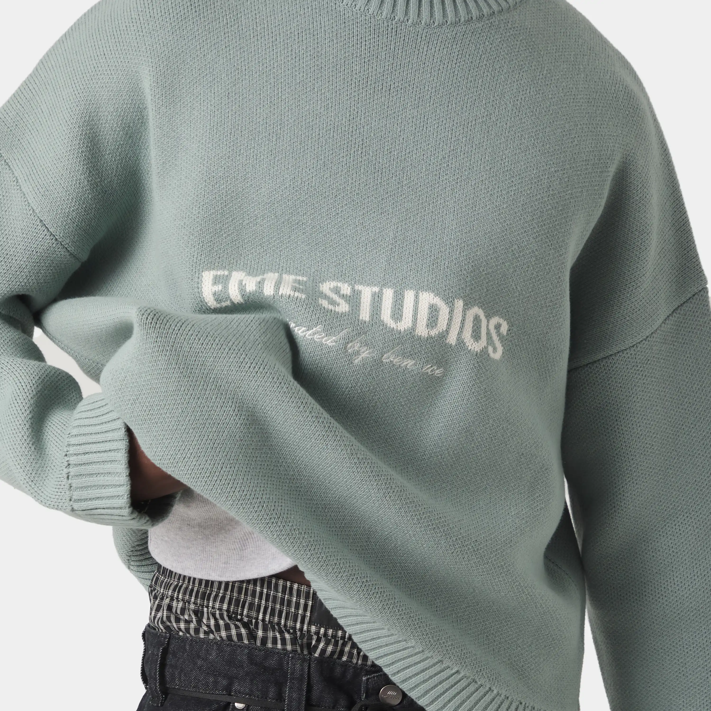 Master Aqua Green Knit Sweater