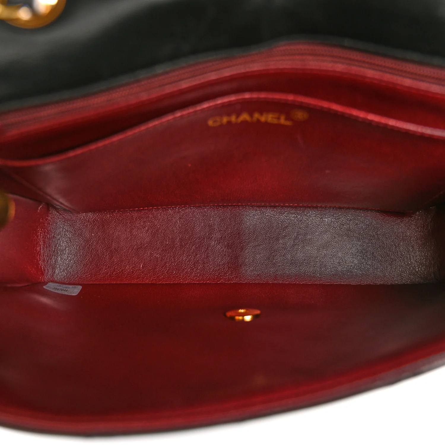 Lambskin Quilted Medium Single Flap Black