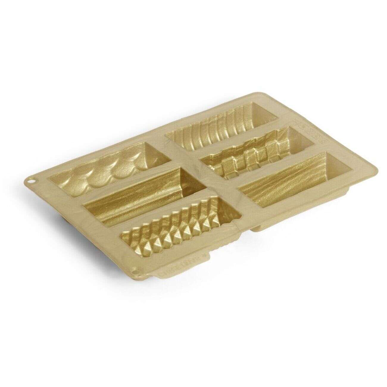 Moule silicone 6 mini bûches de Noël 27x19xH1,5cm