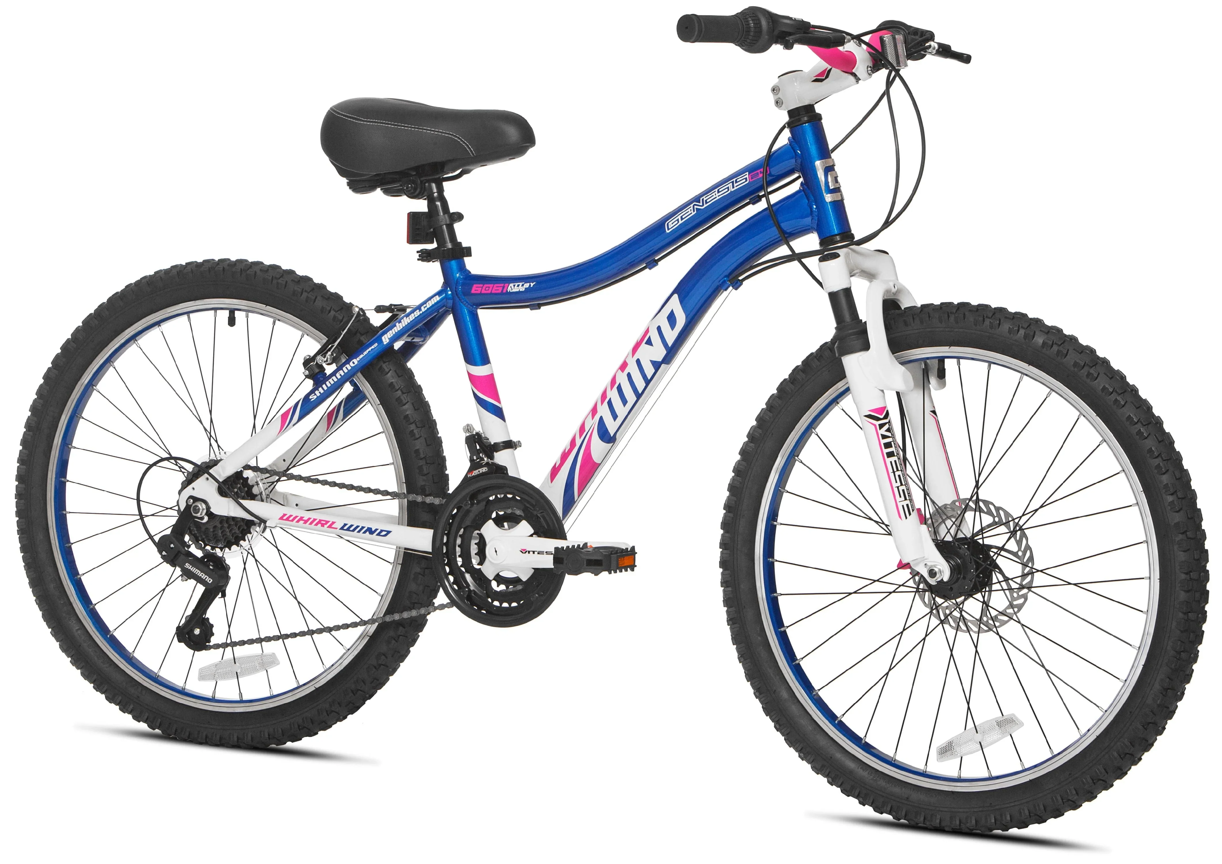 Genesis 24 Whirlwind Girl's Mountain Bike,Tween/Adult, Blue