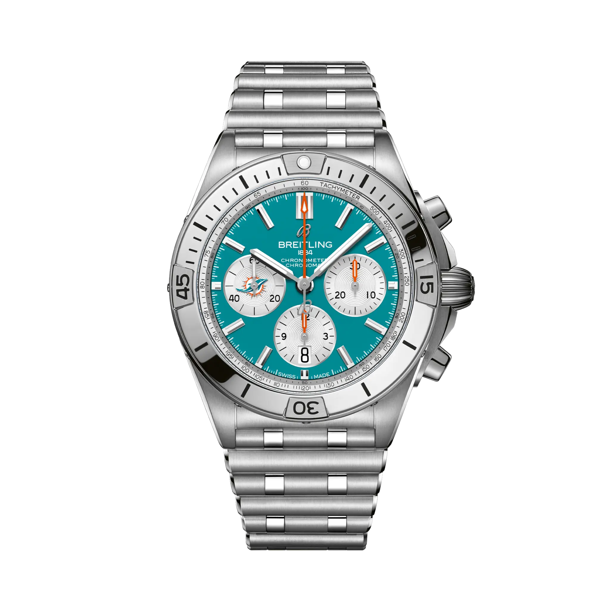 【Super Clone】Breitling Chronomat B01 42 NFL Miami Dolphins Edition AB01342B1L2A1