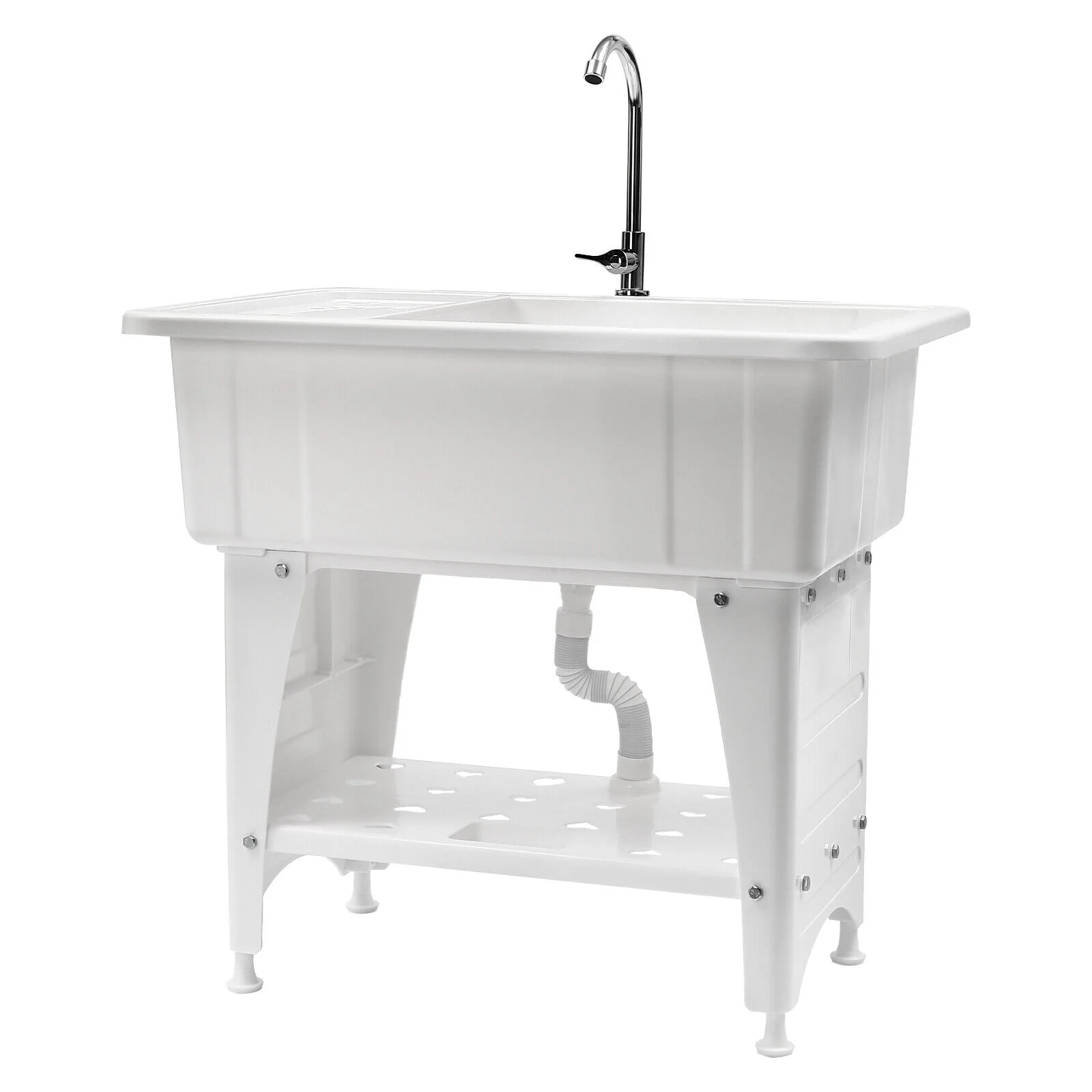 Laundry Sink Freestanding Plastic Indoor and Outdoor Utility Sink with Washboard(1) - Image 9