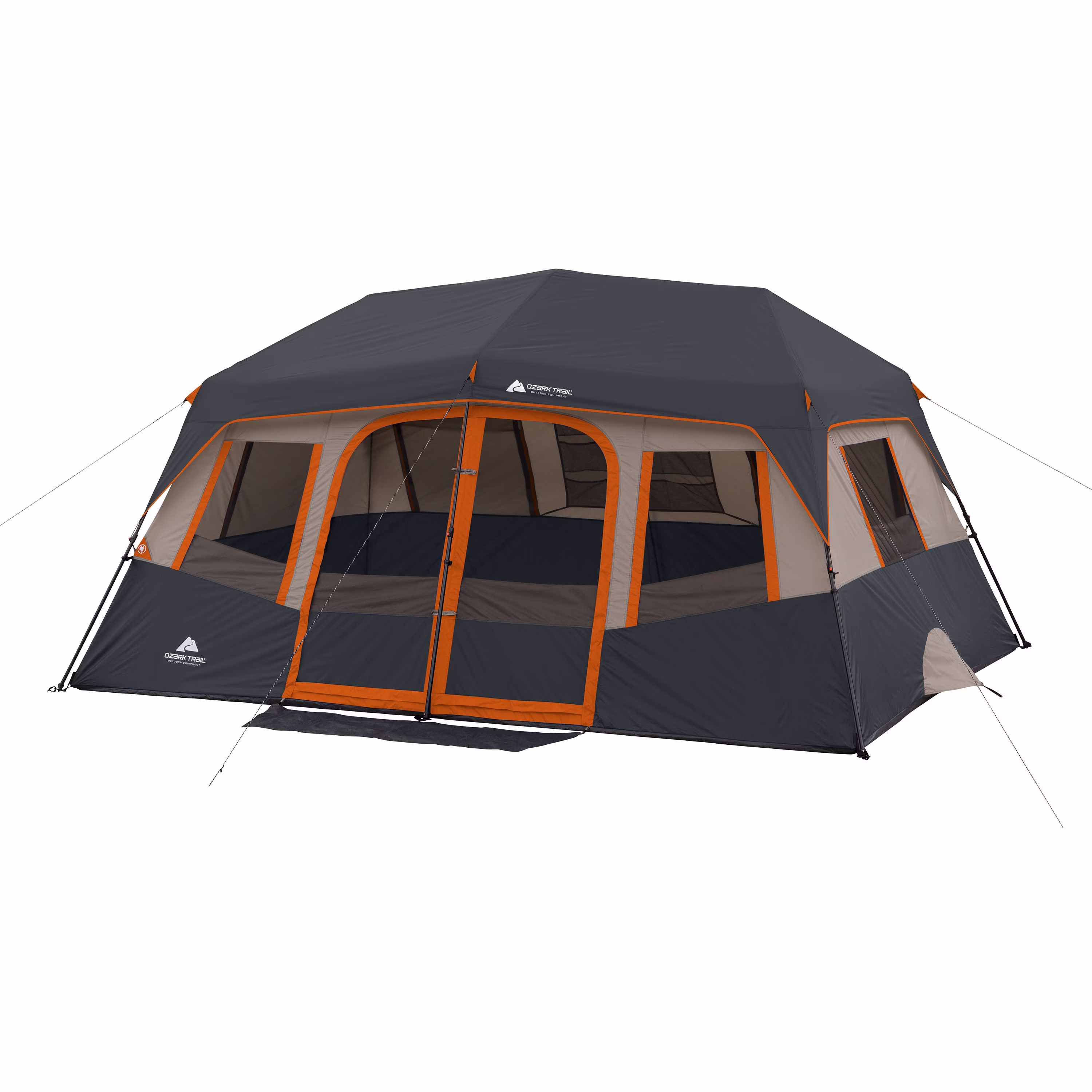 10-Person Instant Cabin Tent 2-Room Family Camping Tent with Rainfly