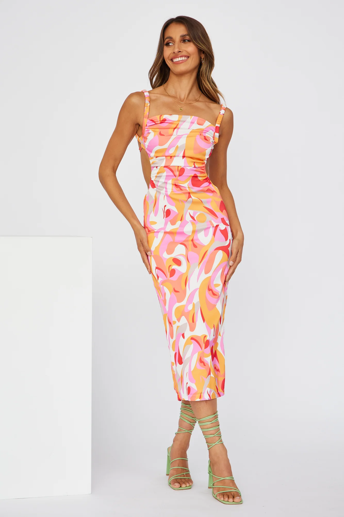 Malibu Lover Midi Dress Red