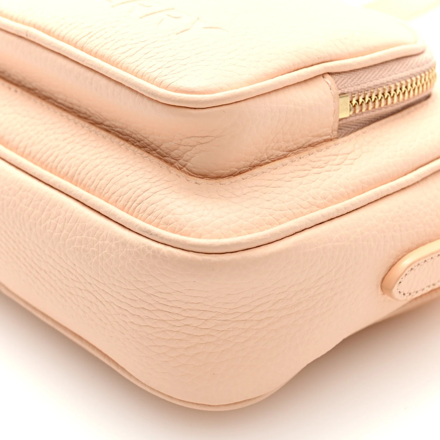 Grained Calfskin Small Camera Bag Peach Pink