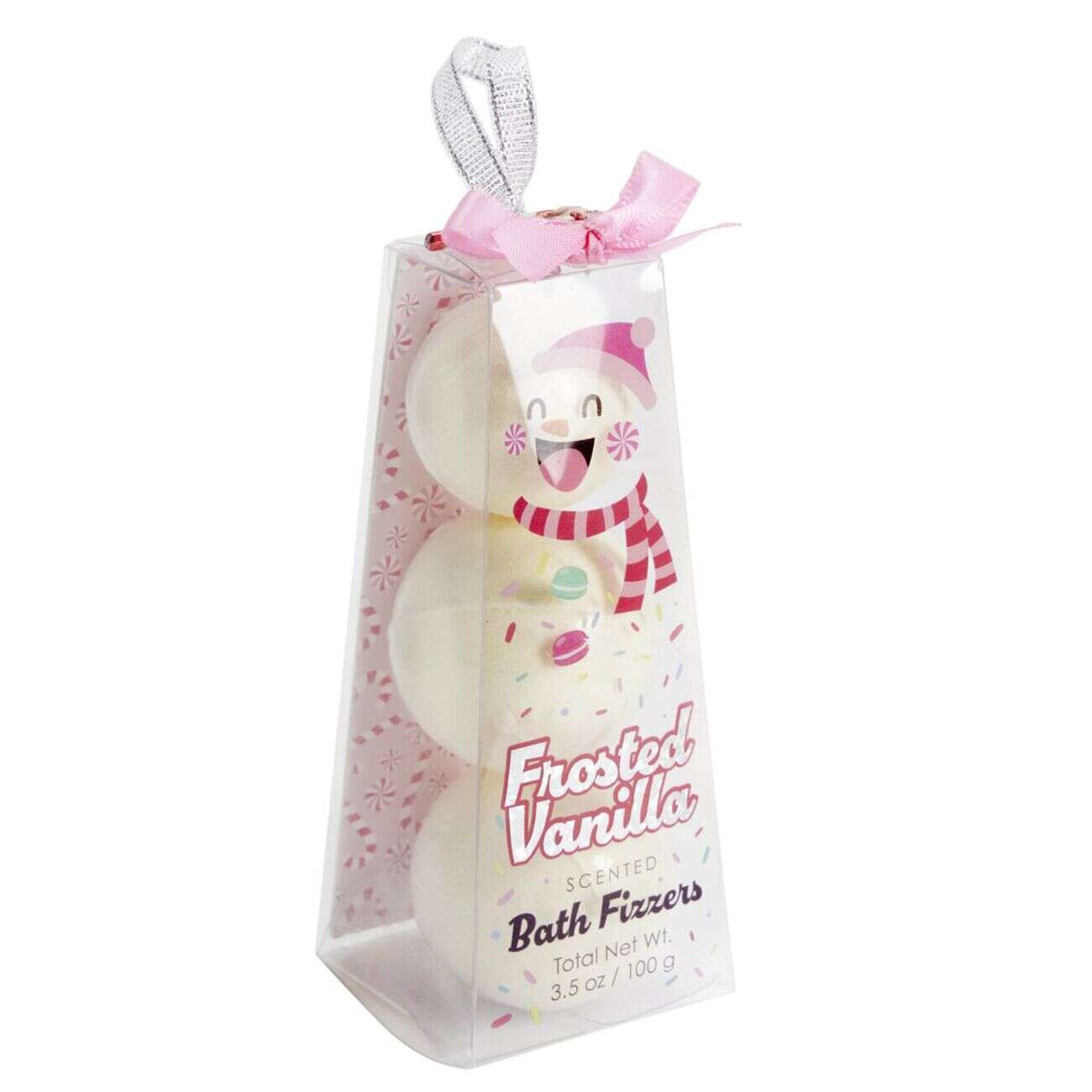 Bombe de bain empilée forme bonhomme de neige 3x100gr