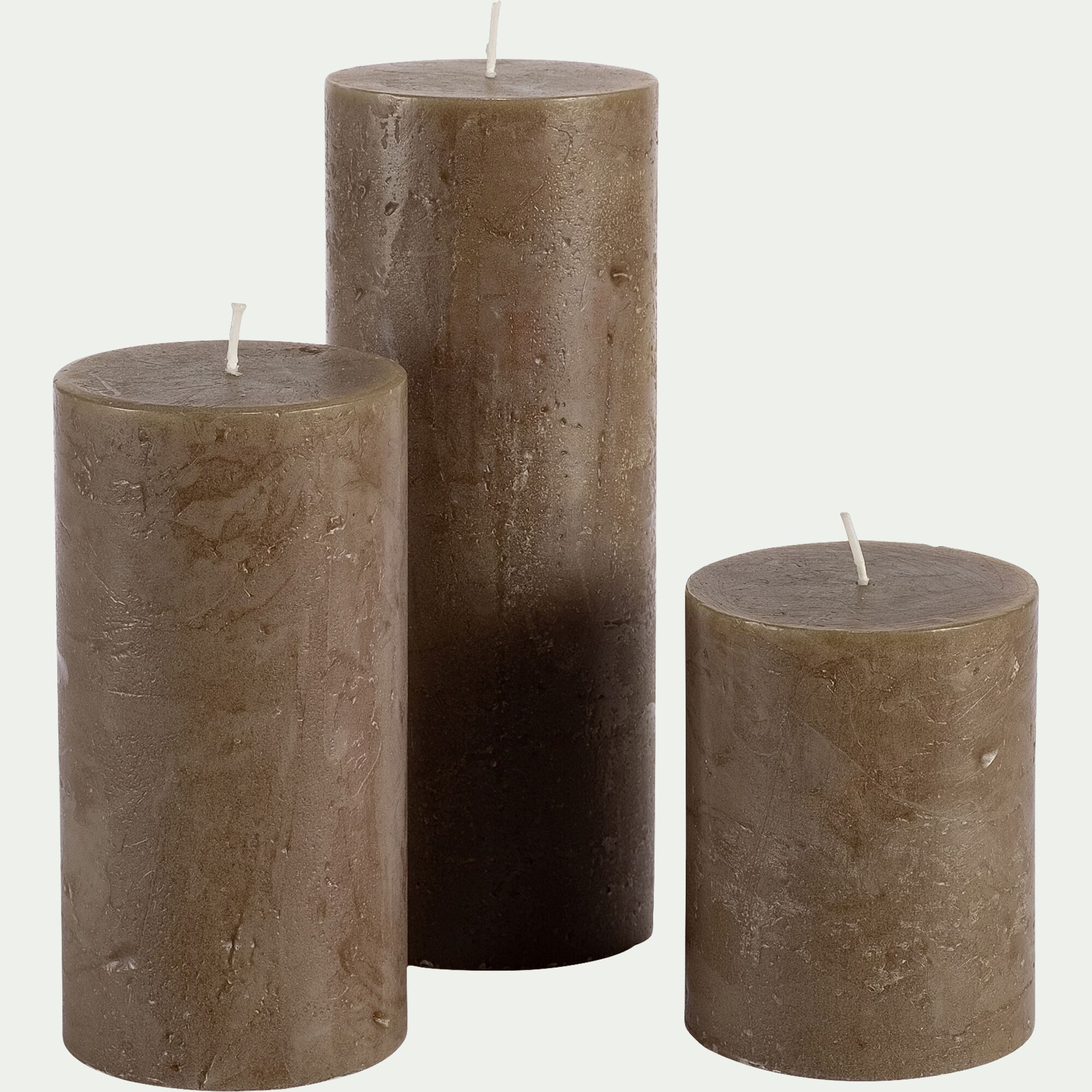 FIGUEIRA - Bougie cylindrique - vert H20cm