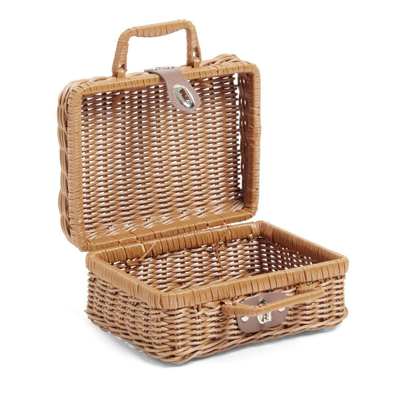 Mallette de rangement forme panier de pique nique 30x21xH12cm