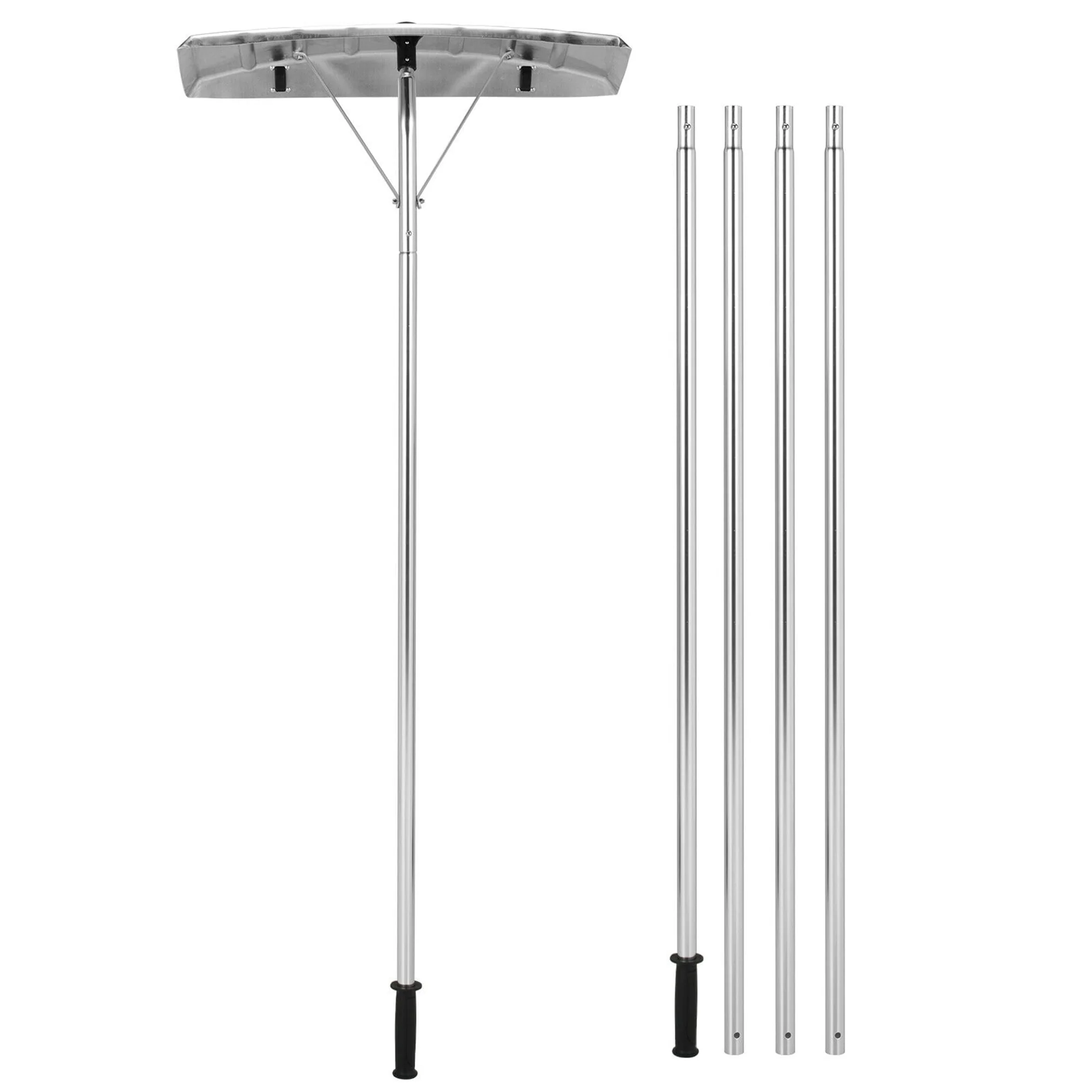 20FT Snow Roof Rake Reinforced Aluminum Snow Removal Tool for Roof