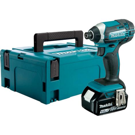 Makita – Visseuse à chocs 18V avec 1 batterie 6Ah – Moteur Brushless – Technologie XPT pour usage intensif – Coffret MakPac — vue 1