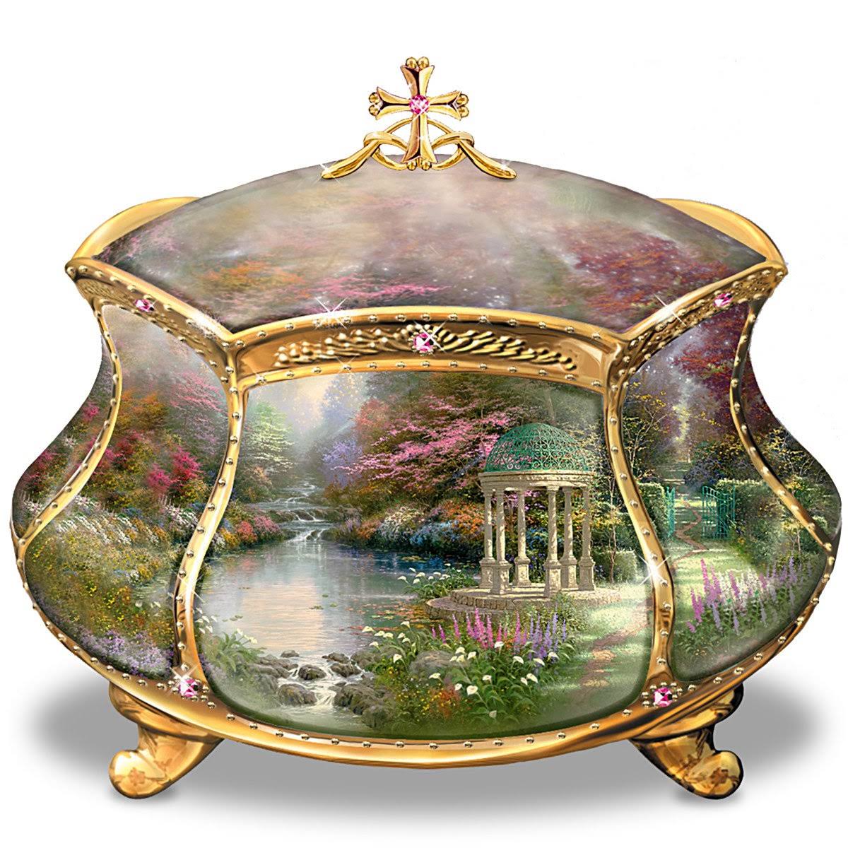 Thomas Kinkade Garden of Prayer Faith Music Box by Ardleigh Elliott