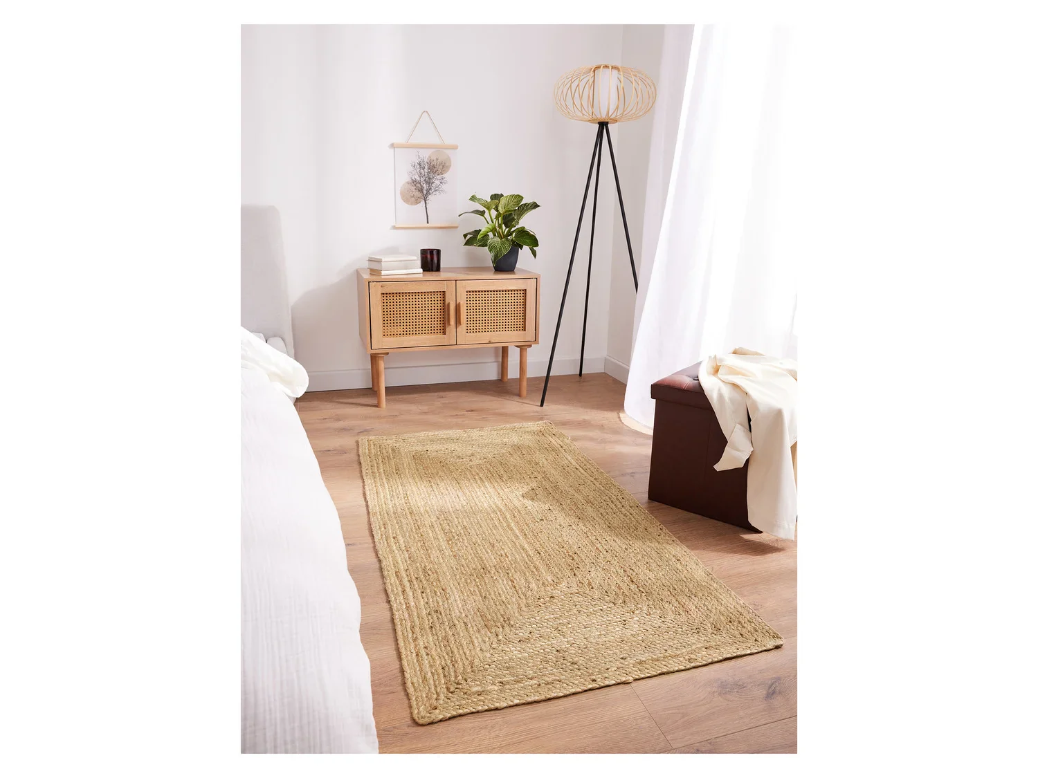 LIVARNO home Tapis en jute, 80 x 150 ou  100 cm