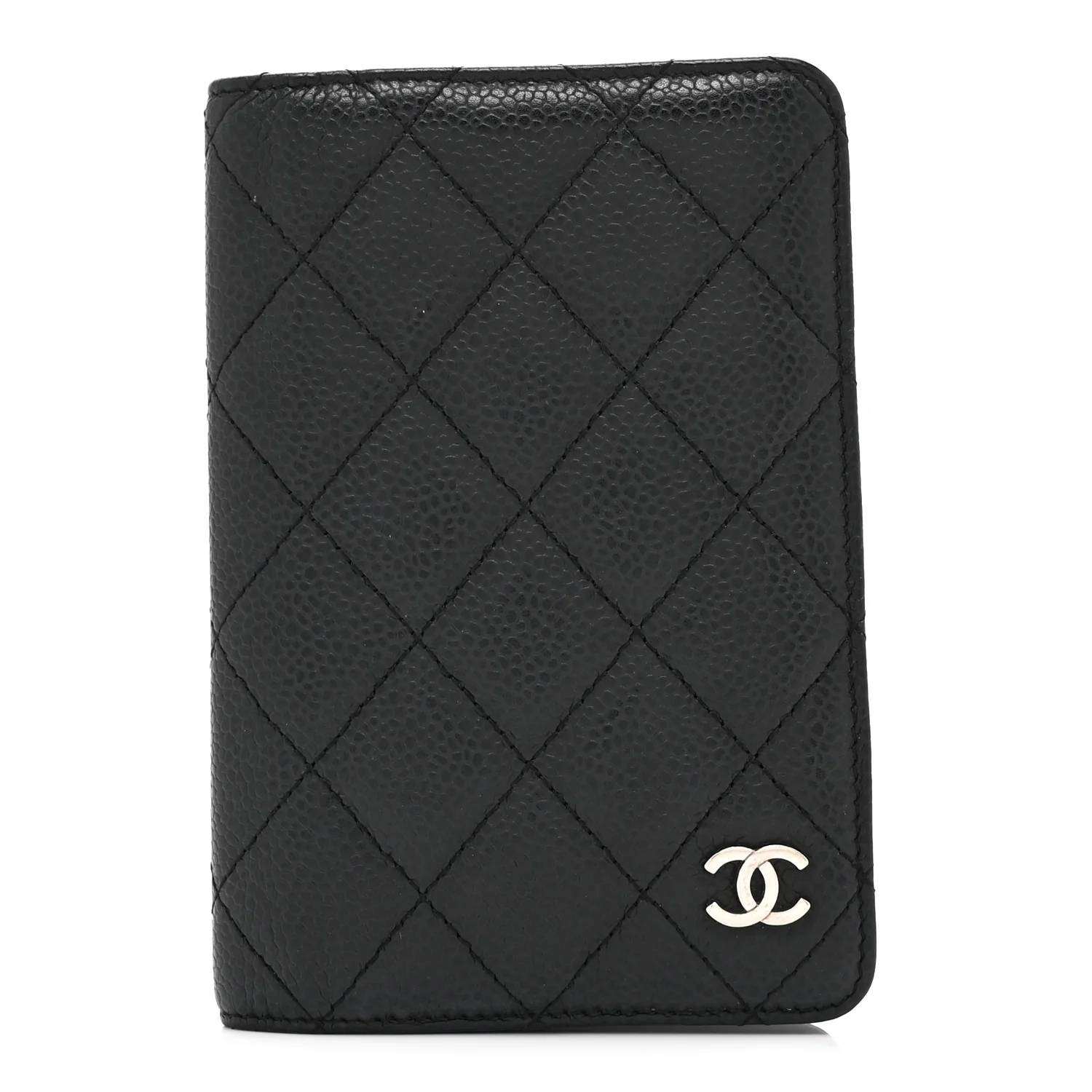 Caviar Quilted Agenda Cover Black