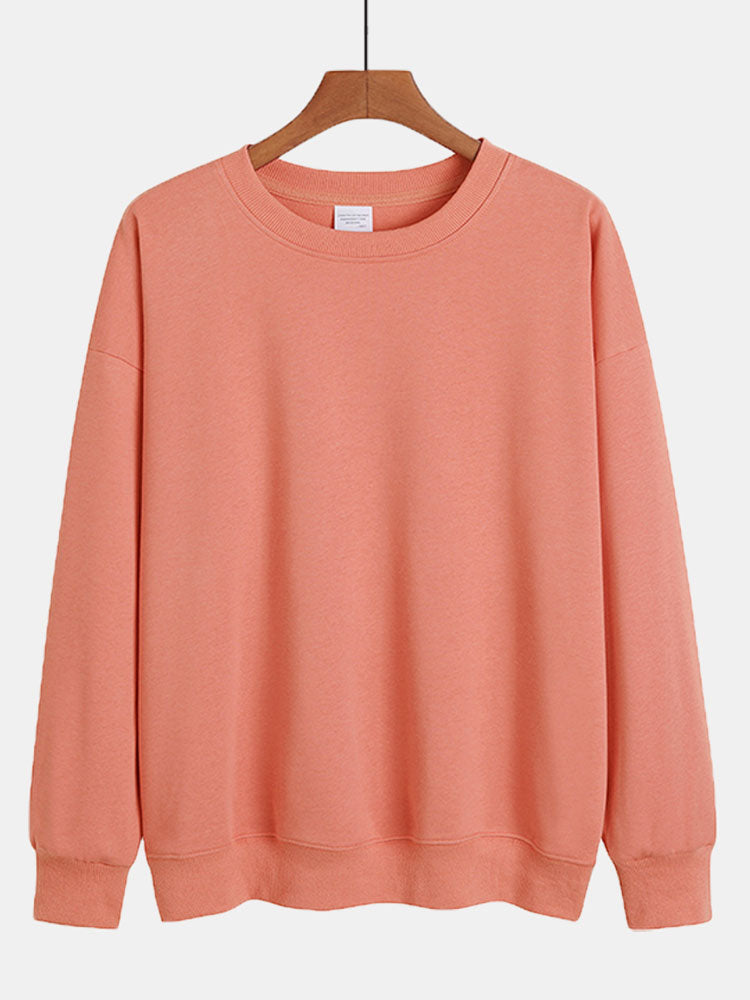 Sweat-shirts basiques en coton multicolore