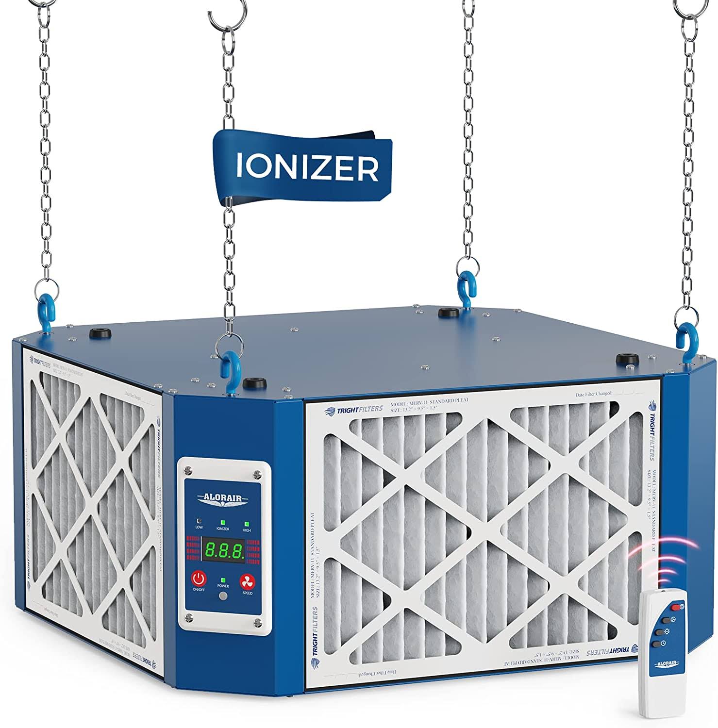 AlorAir 360 Degree Intake Air Filtration System (1350 CFM) (Built-in Ionizer) Wood Shop Dust Collector