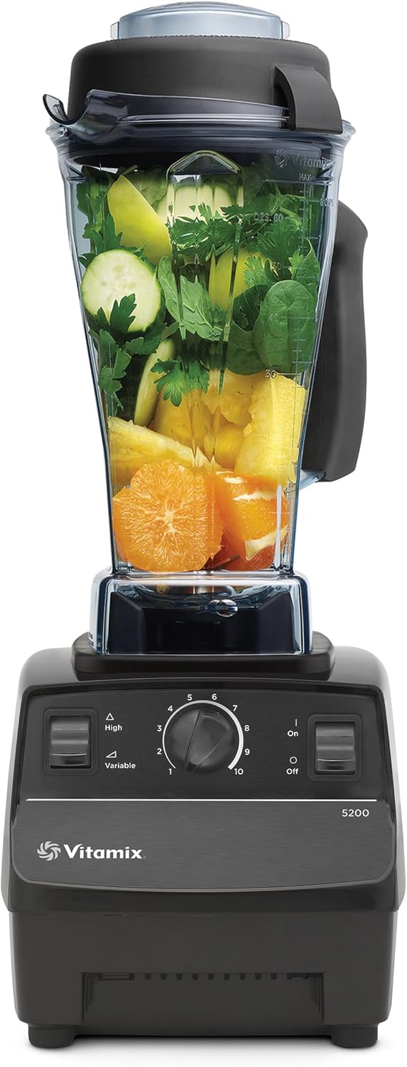 Blender Vitamix 5200, qualité professionnelle, bol de 1,9 L, autonettoyant, noir