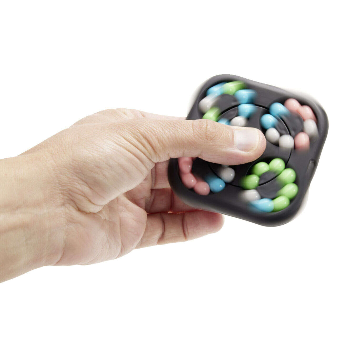 Jeu de casse tête avec perles 4 couleurs 10x10cm