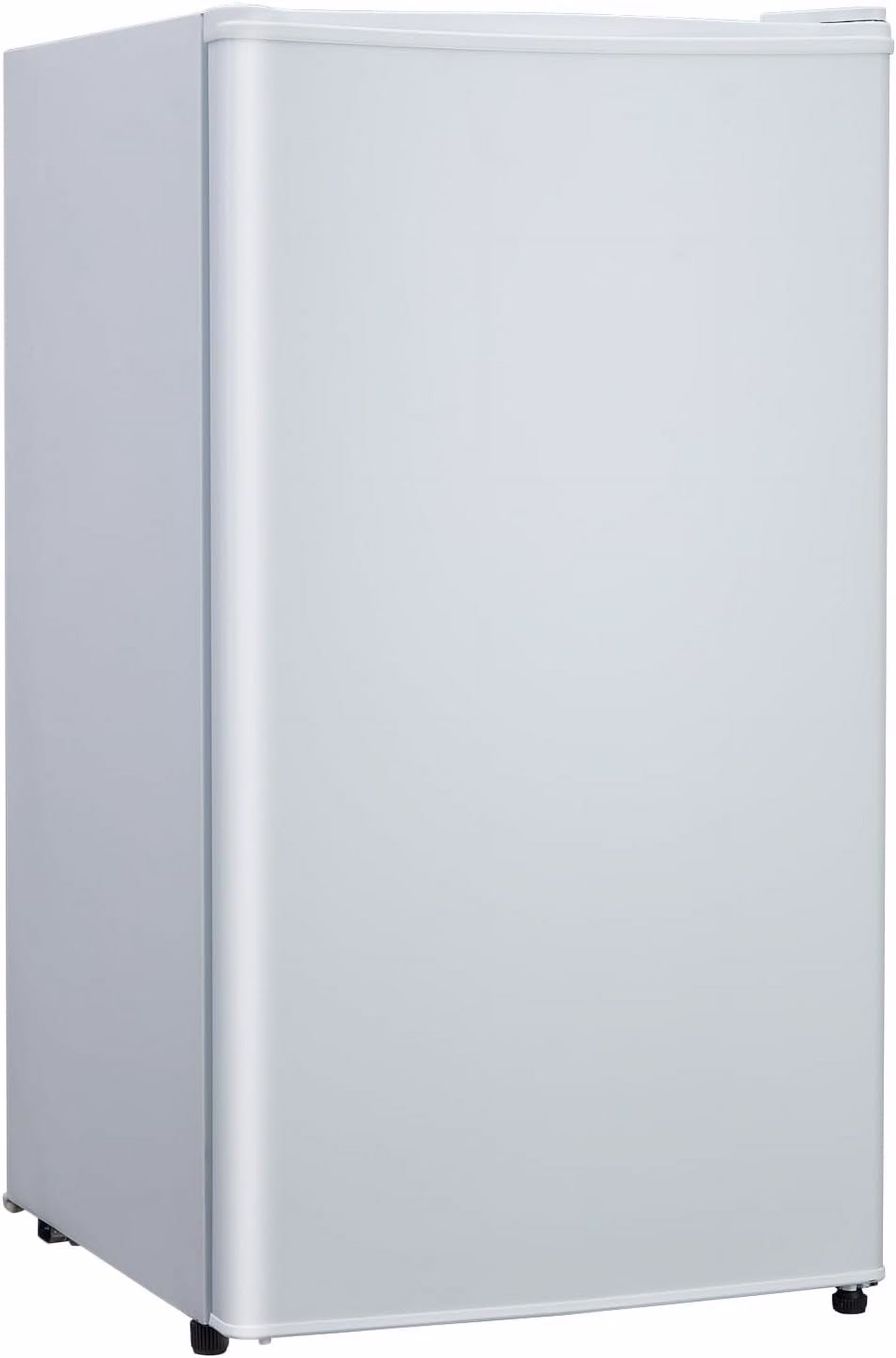 Mini Fridge With Freezer, 3 2 Cu Ft Mini Refrigerator, Dorm Fridge With Single Door, Compact Refrigerator For Bedroom/Apartment/Office Food Storage Cooling Drink, White(White)