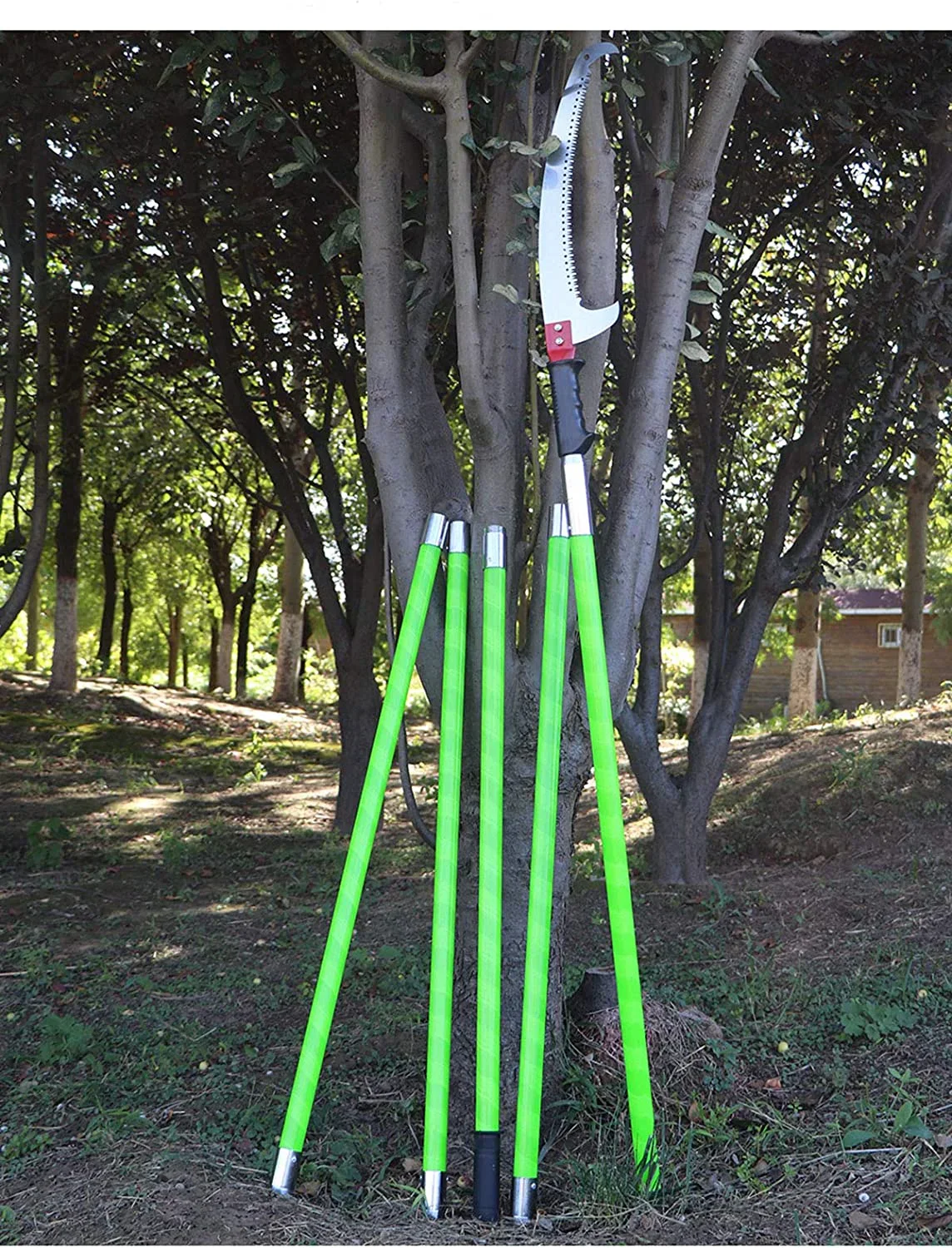 26 Ft Manual Tree Pruner Cutter Pole Extension Tree Branch Hand Pole Saws Garden Tools