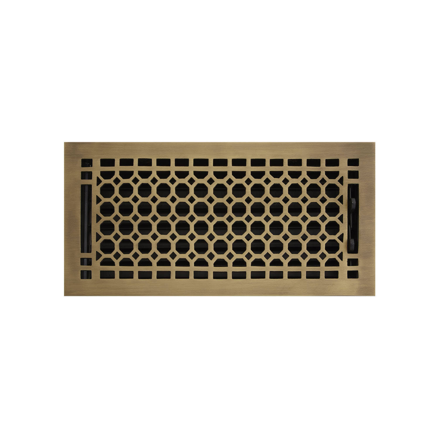 Signature Hardware 929149-6-12 Honeycomb Brass Floor Register - Brass, Size: 6 x 12, Gold
