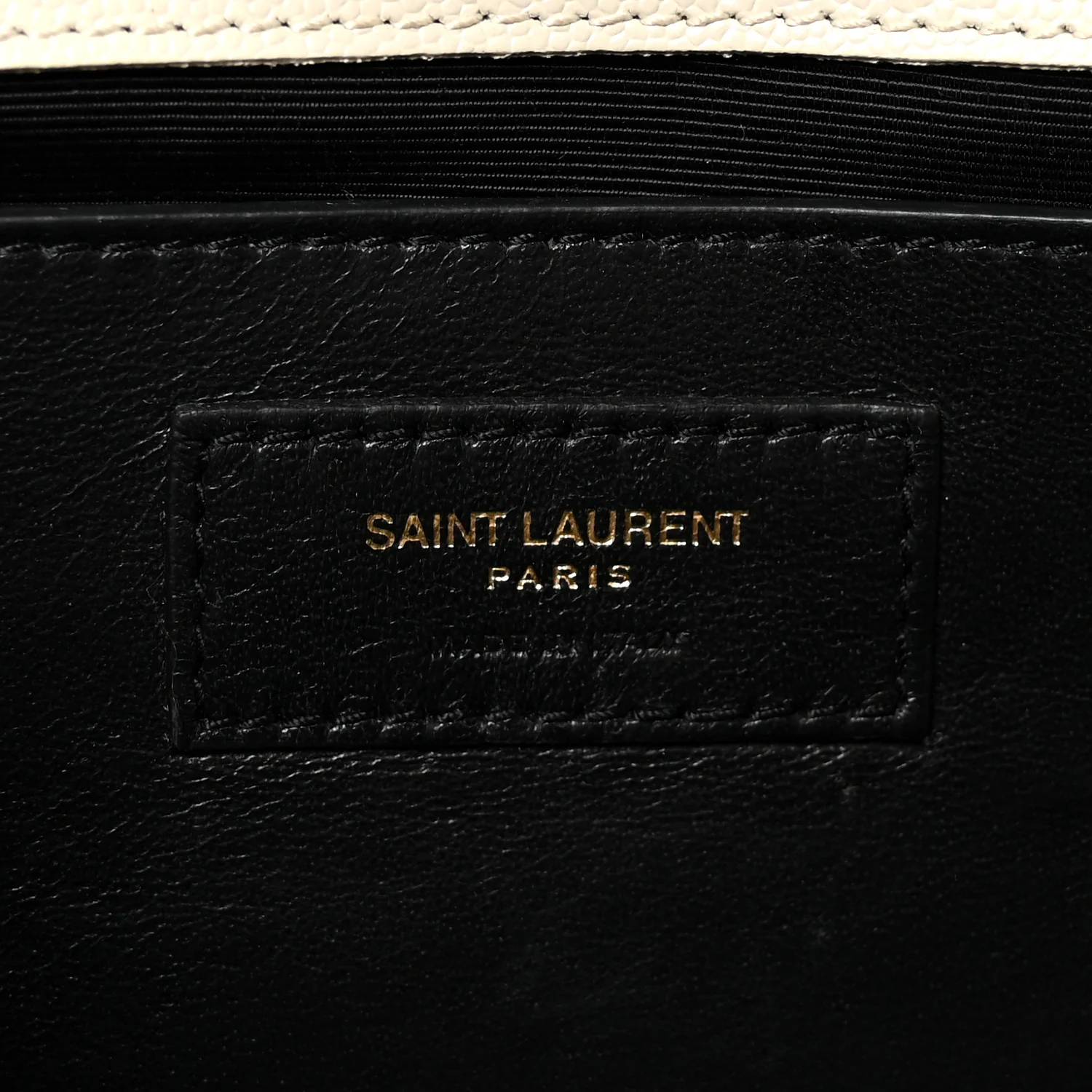 Grain De Poudre Classic Monogram Cassandre Clutch Crema Soft