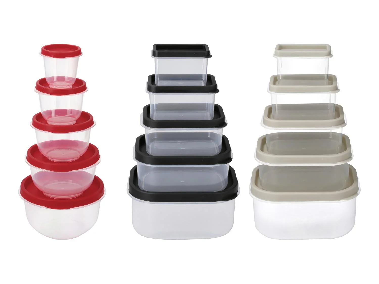 SILVERCREST Set de 5 botes de conservation