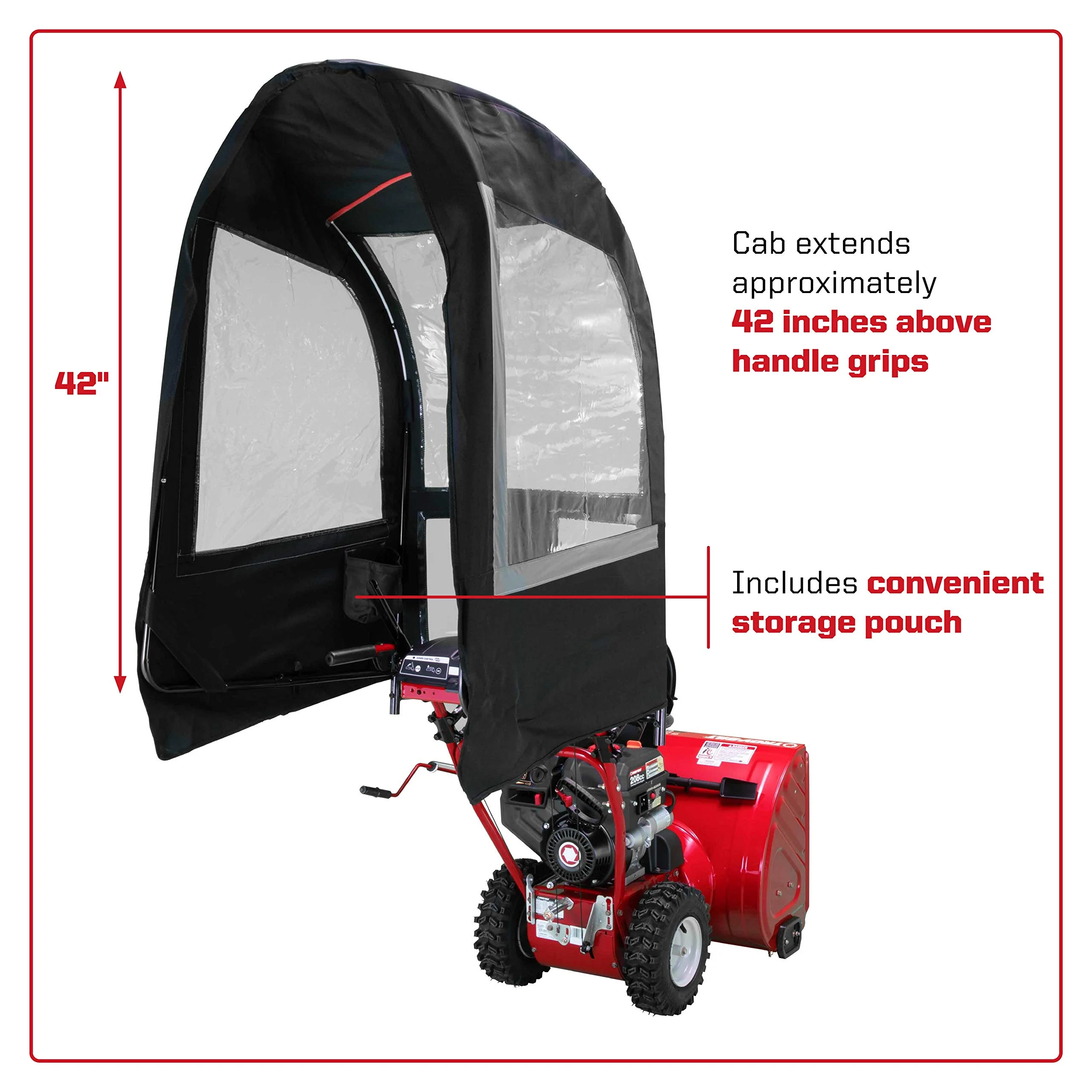 Universal Snow Cab Attachment for Most Two and Three Stage Snow Blowers - Image 3
