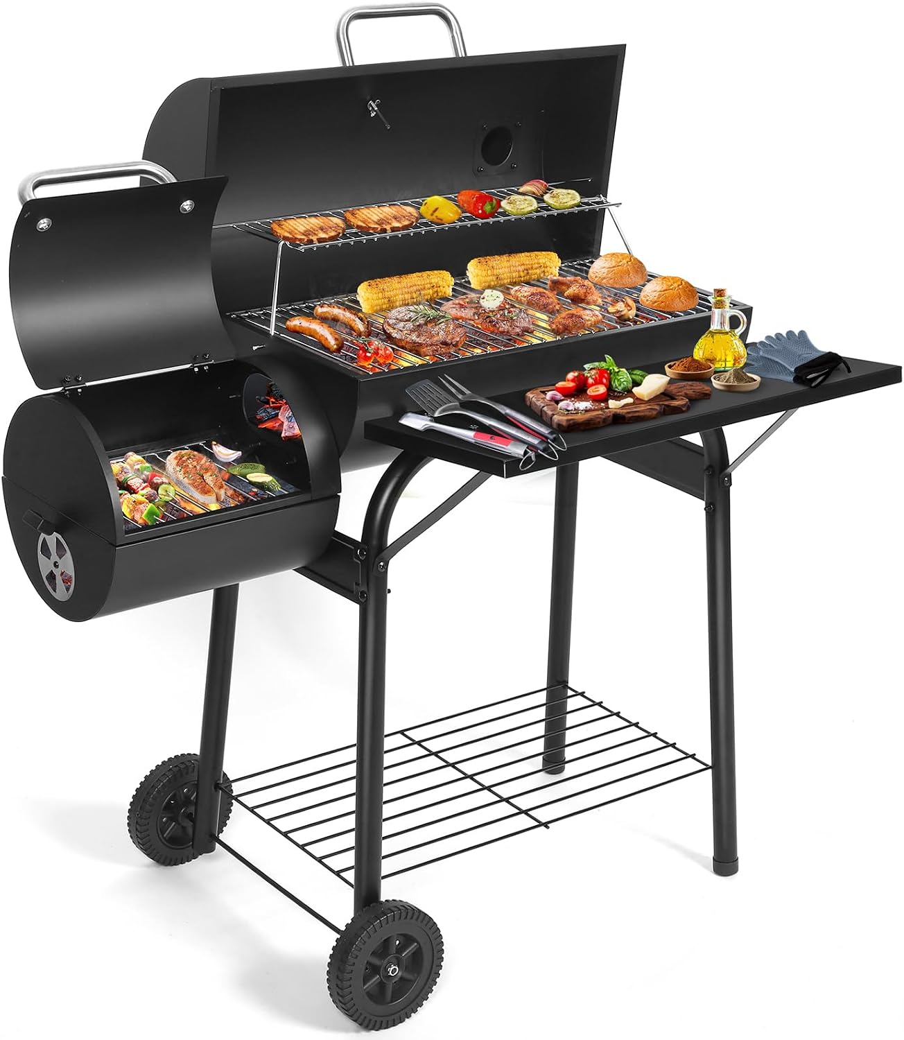 Charcoal Grill Offset Smoker: Charcoal Barbecue Grills