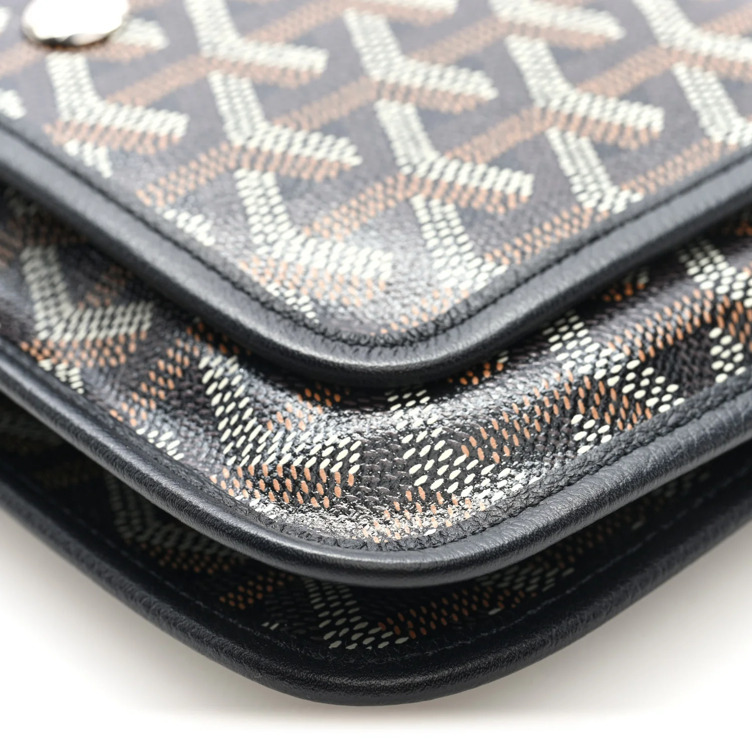 Goyardine Plumet Wallet Clutch Black
