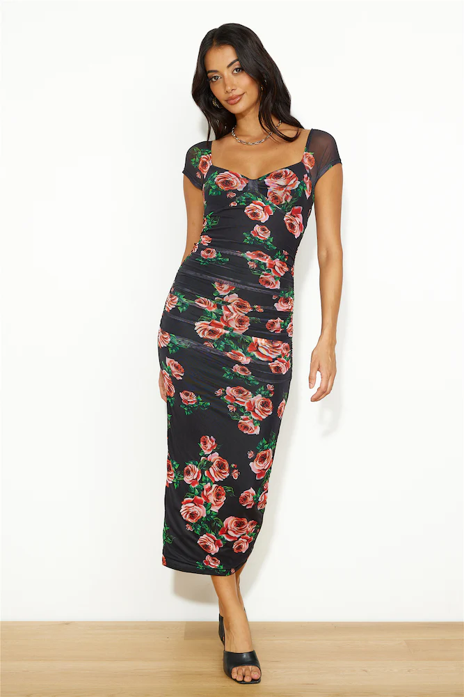 Quick Fit Midi Dress Black