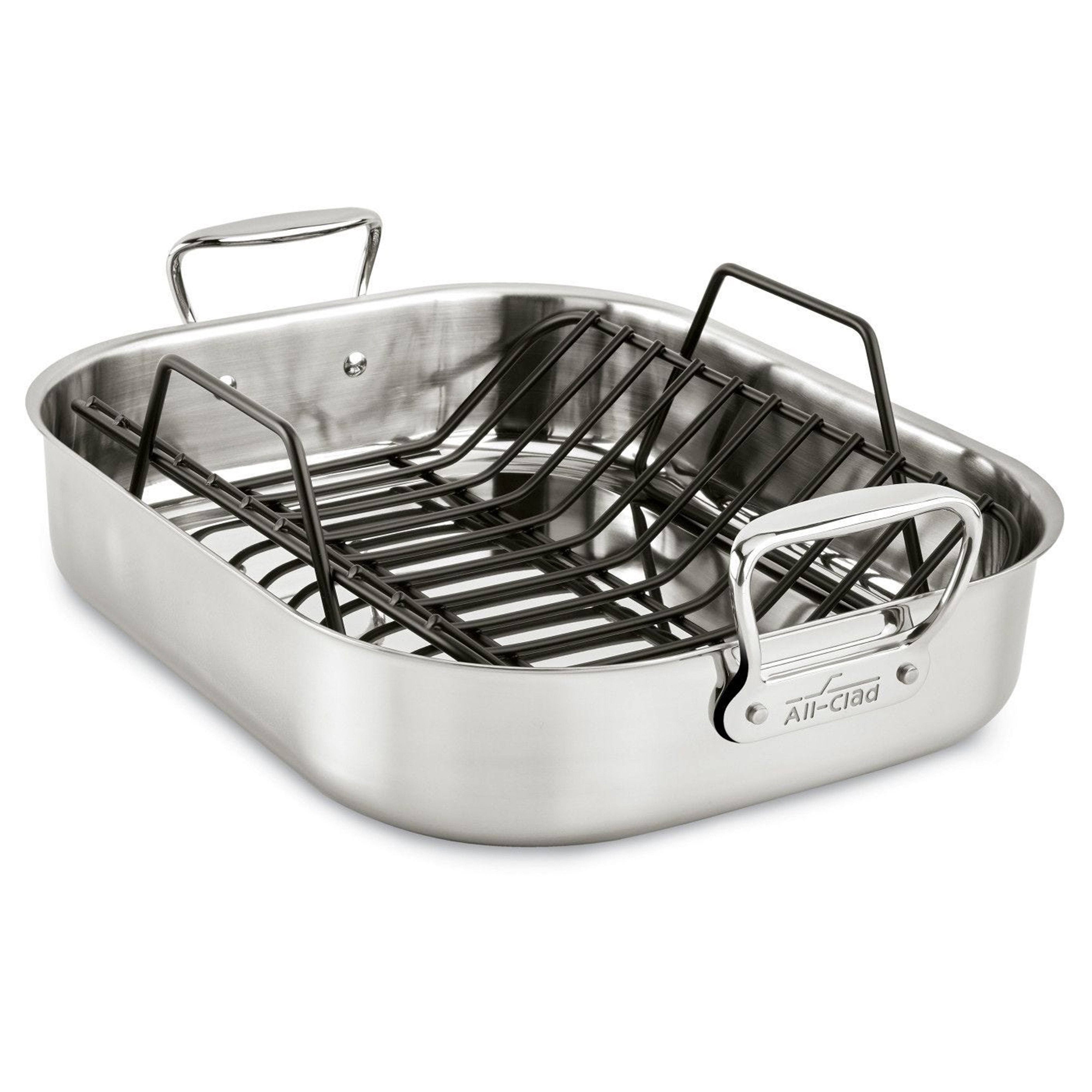 All-Clad Stainless Steel Roaster with Rack | Large - 16