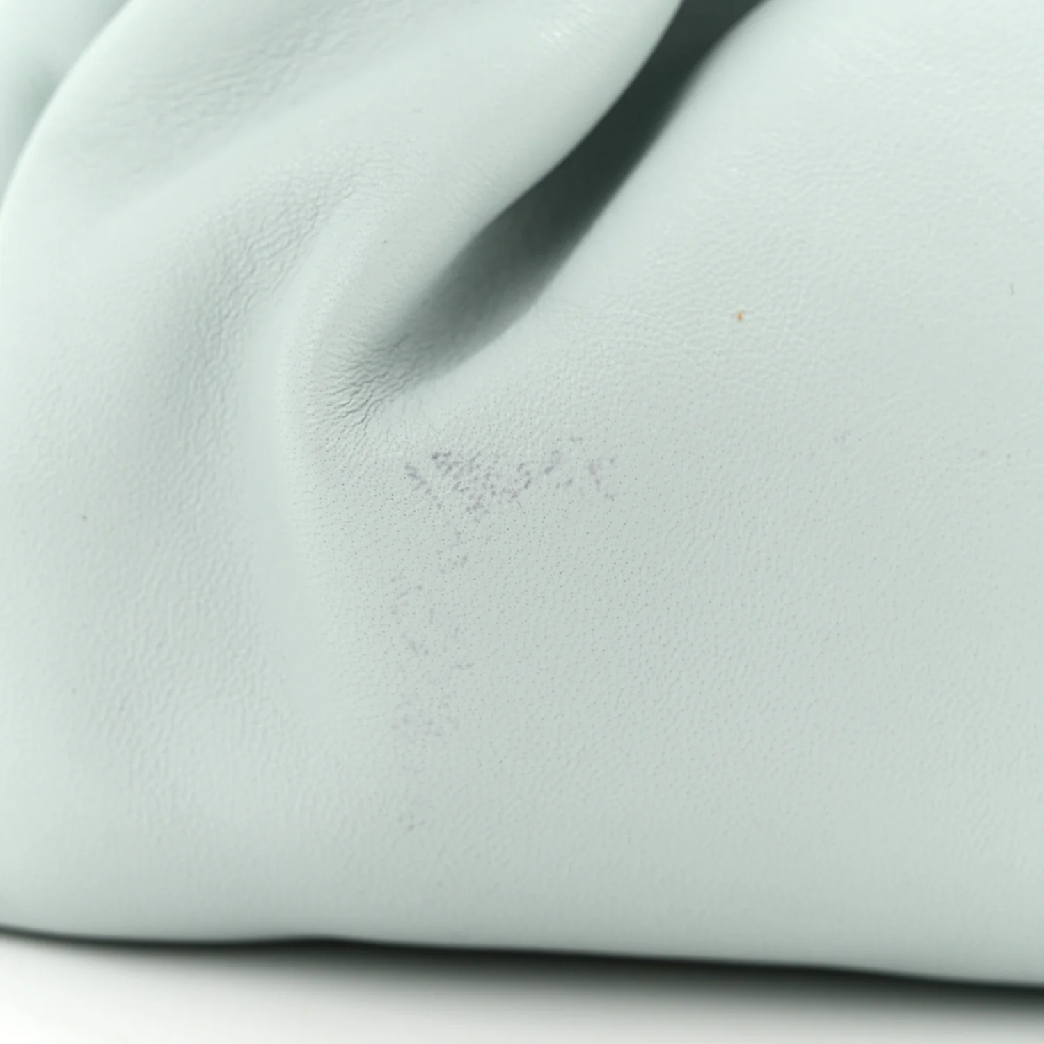 Lambskin Mini Cloud Clutch Seafoam