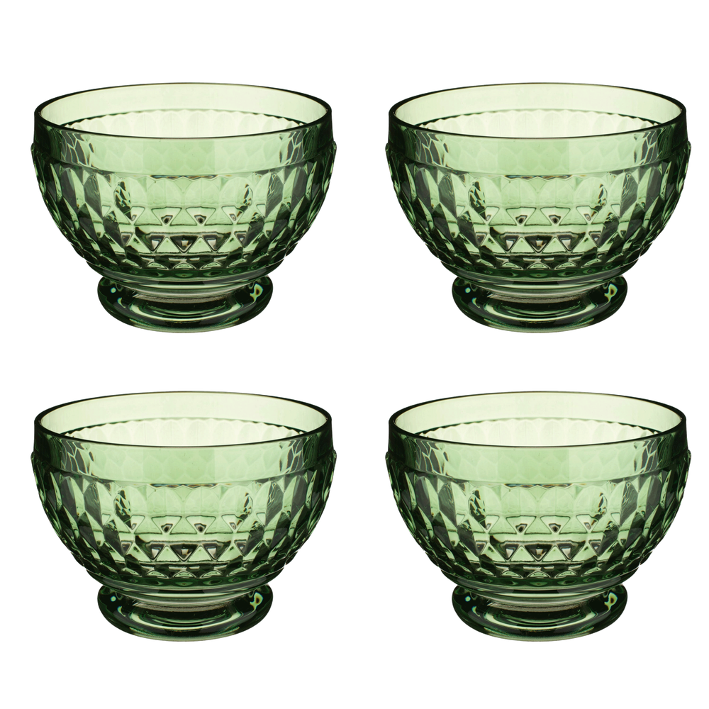 Boston Appetizer/ Dessert Bowl - Green, 8.5 oz, crystal glass